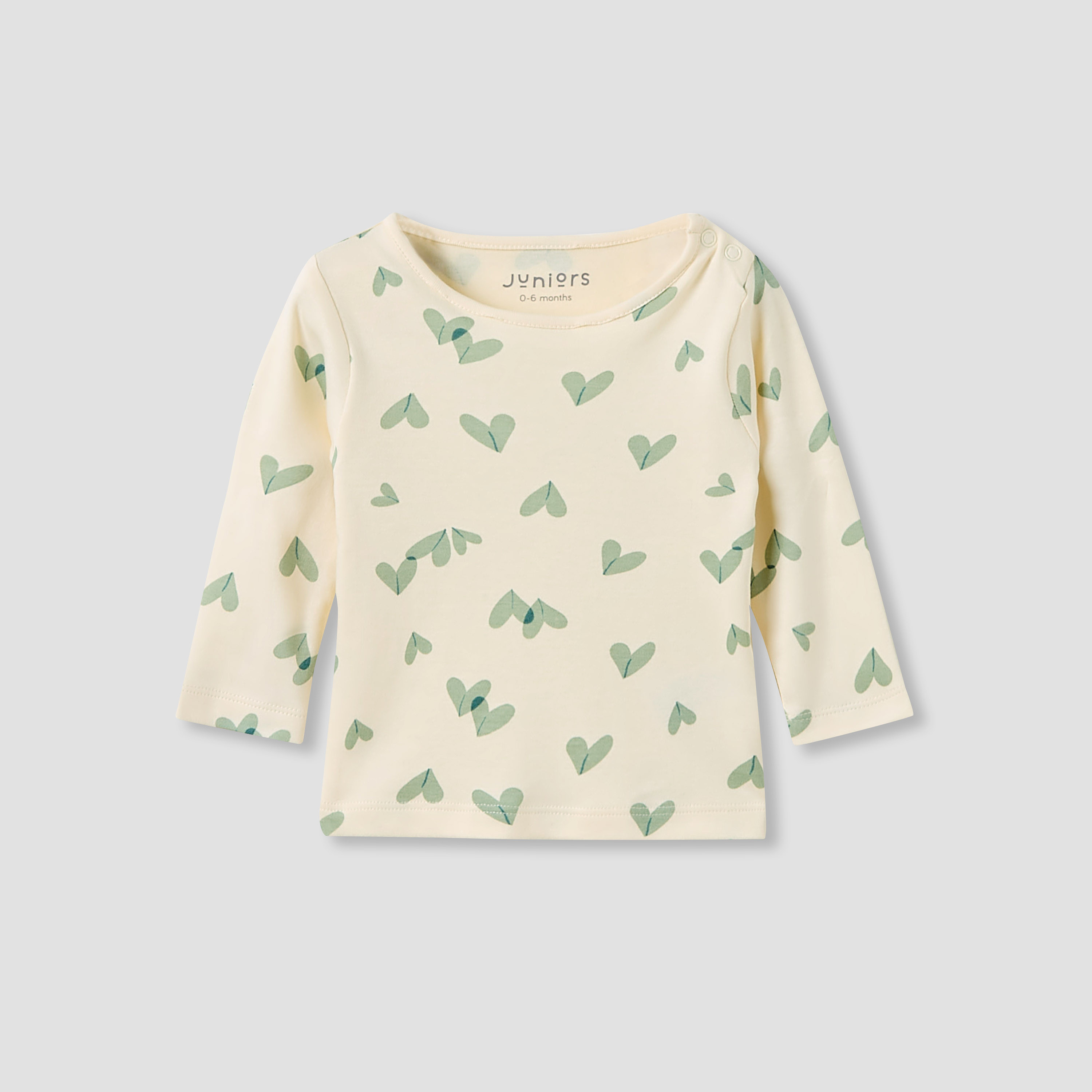 Juniors Pyjama Set with Heart Print - Cotton - Long Sleeves-baby-girls-clothing-nightwear-pyjamasets-image-3