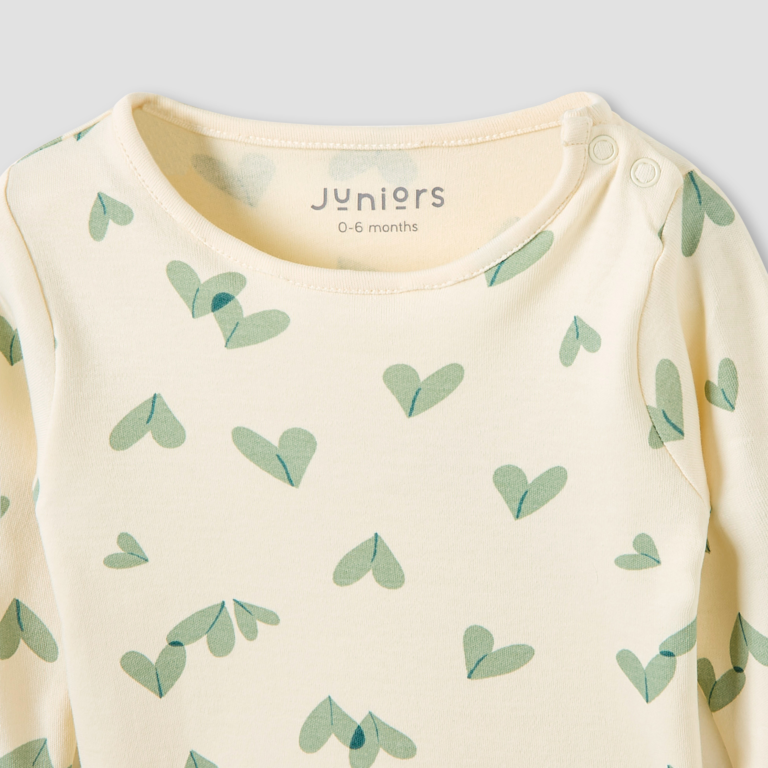 Juniors Pyjama Set with Heart Print - Cotton - Long Sleeves-baby-girls-clothing-nightwear-pyjamasets-image-5