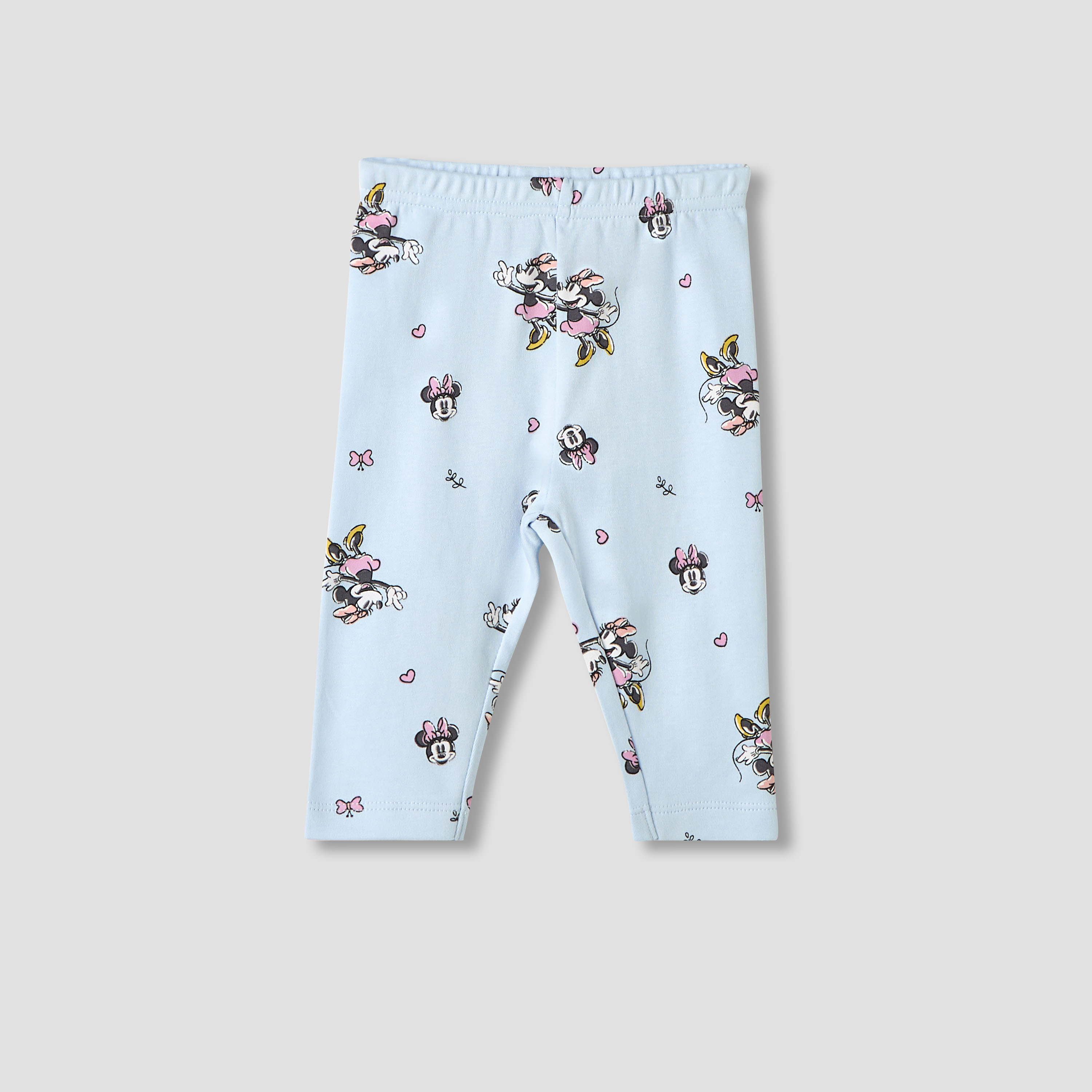 Disney Minnie Mouse Print Shirt and Pyjama Set-baby-girls-clothing-nightwear-pyjamasets-image-3