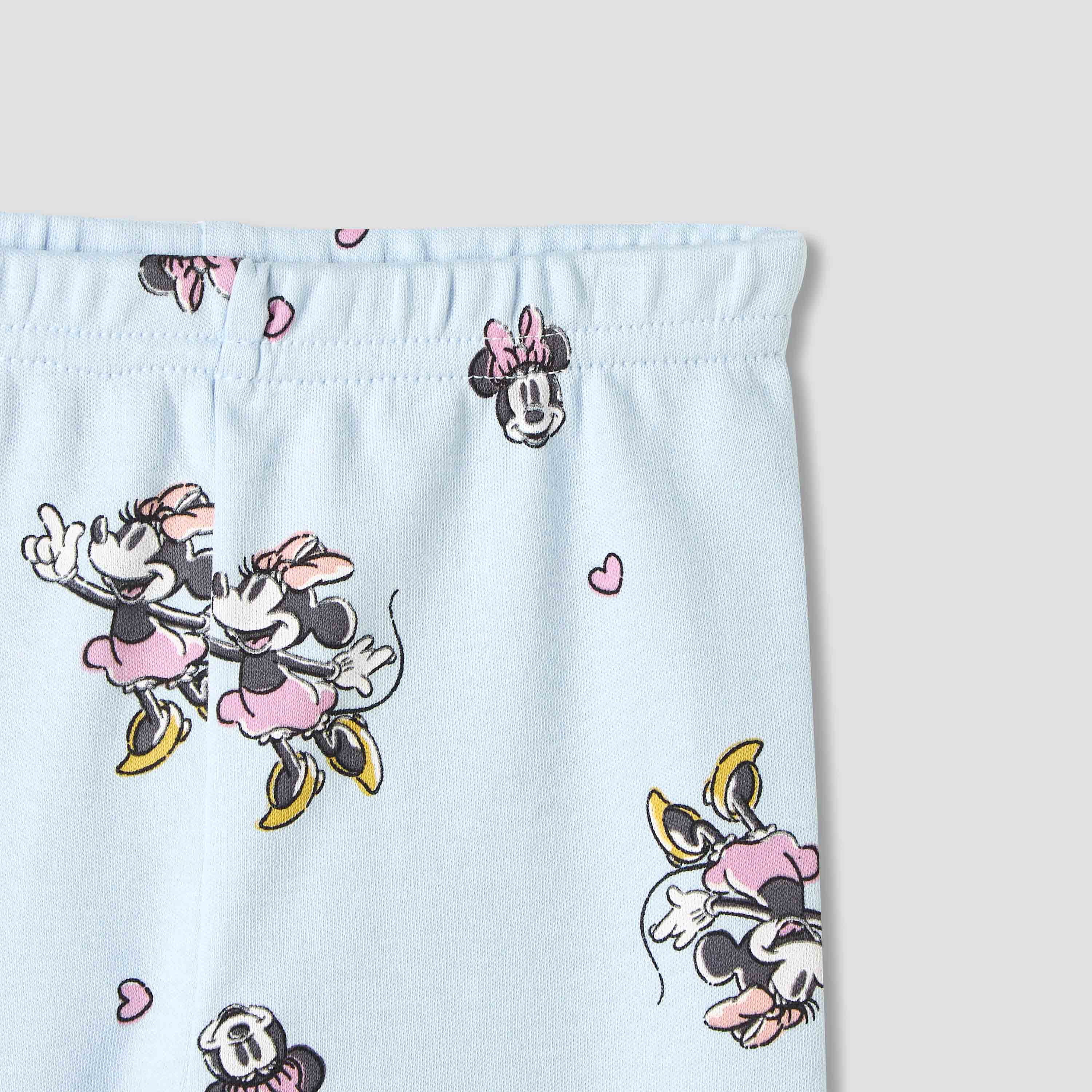 Disney Minnie Mouse Print Shirt and Pyjama Set-baby-girls-clothing-nightwear-pyjamasets-image-5