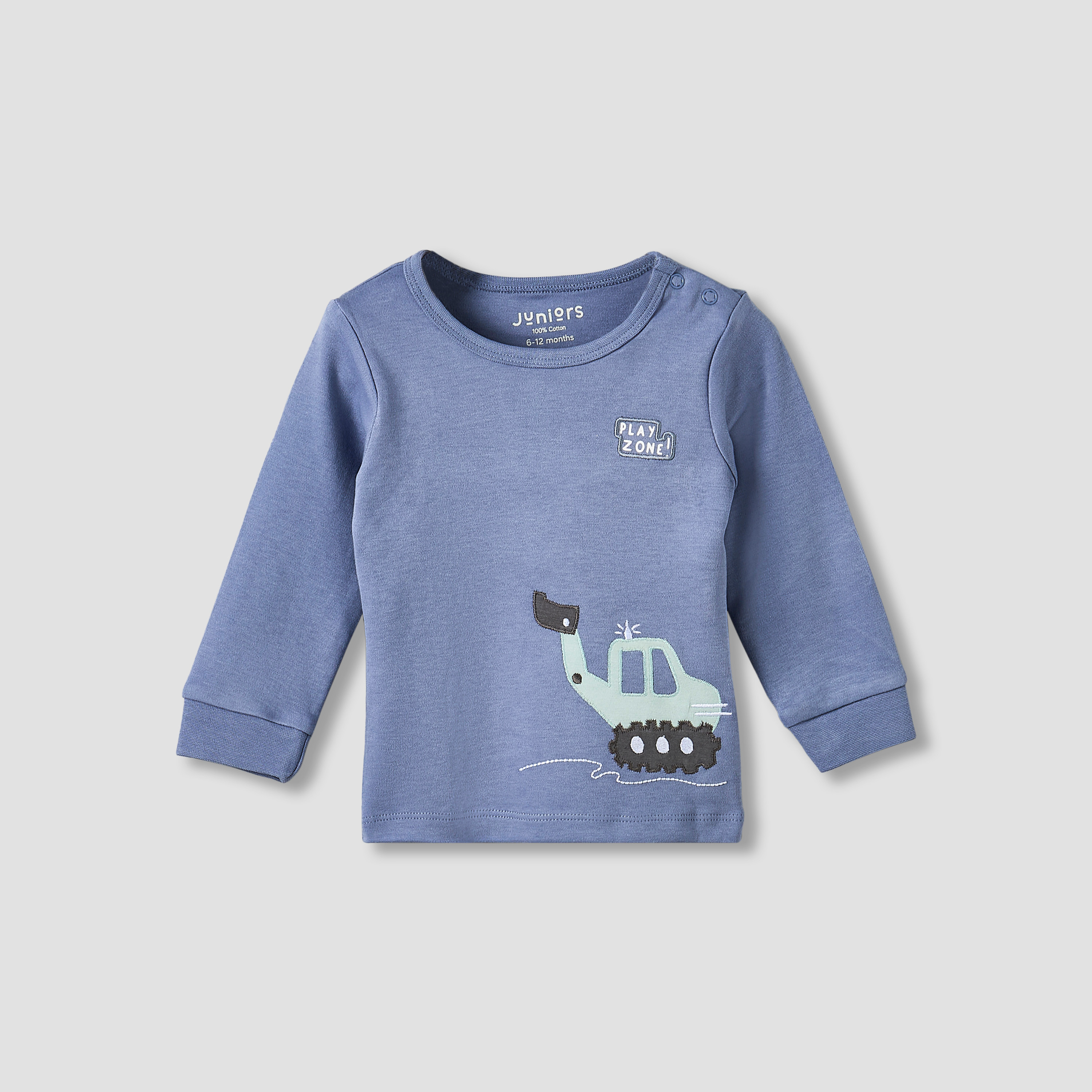 Pack of 2 Juniors Cotton Crew Neck Long Sleeve Pyjama Set with Vehicle Print-baby-boys-clothing-nightwear-pyjamasets-image-5