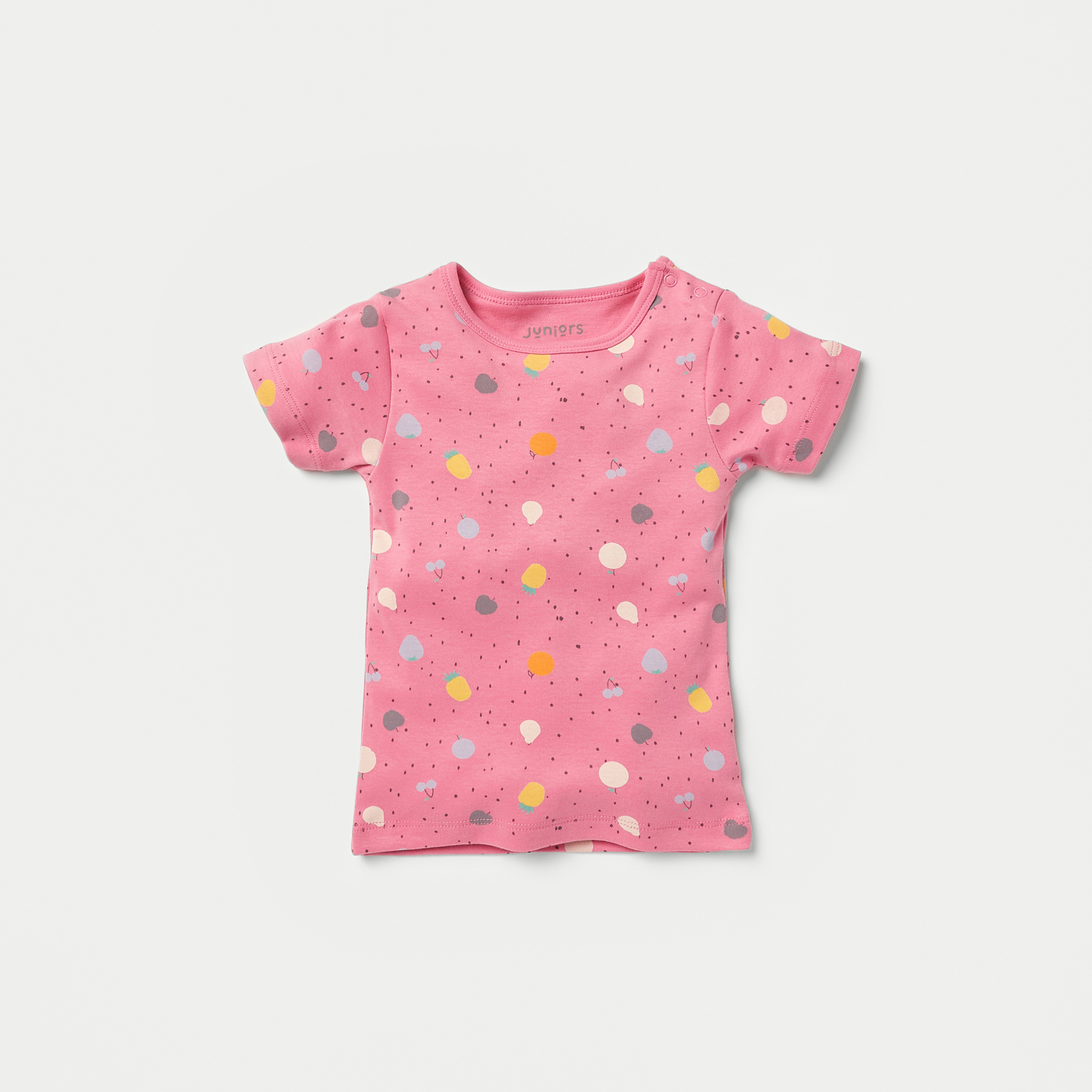 Juniors Printed T-shirt and Pyjama Set-baby-girls-clothing-nightwear-pyjamasets-image-2