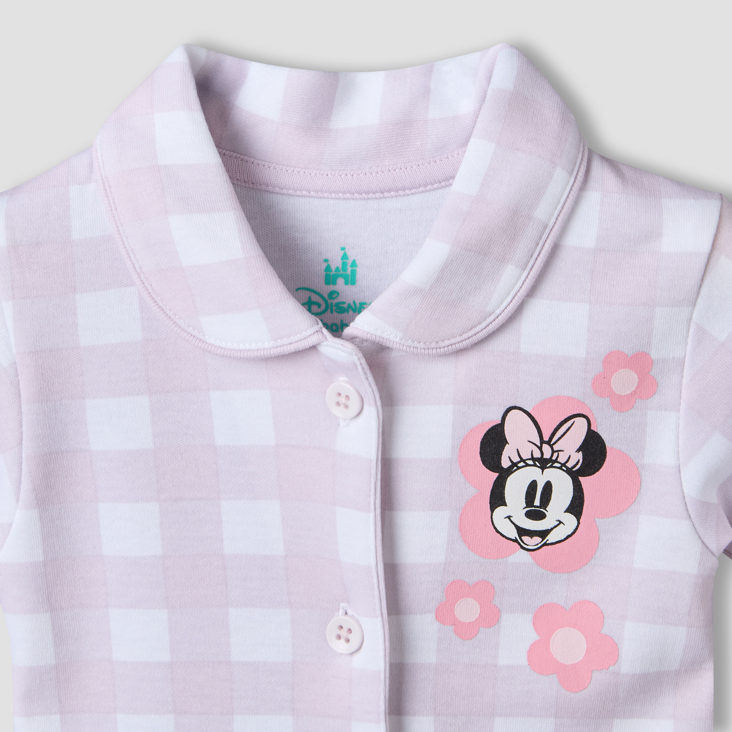 Disney Peter Pan Collar Short Sleeves Shirt and Shorts Set with Minnie Mouse Print-baby-girls-clothing-setsandcoords-image-4