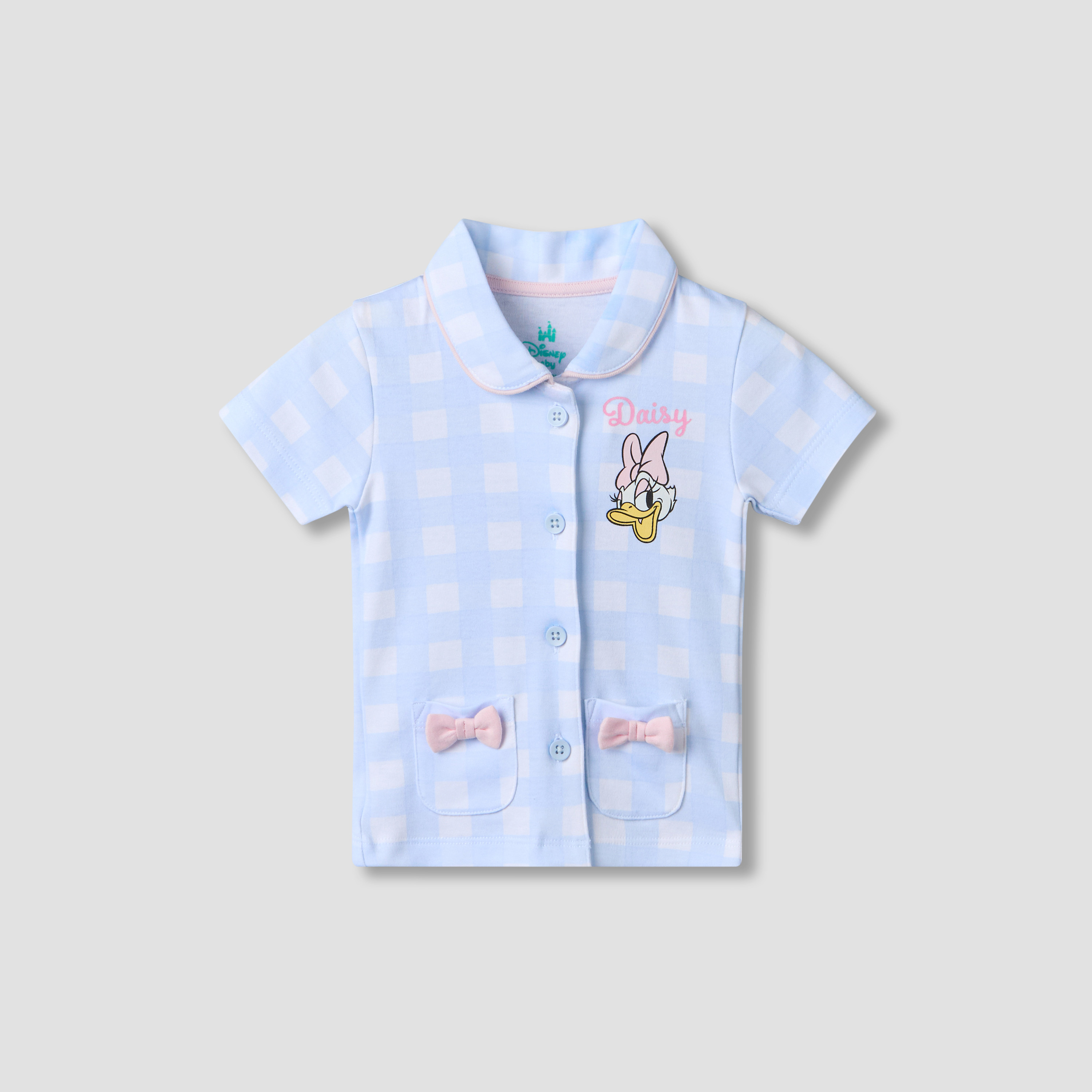 Disney Peter Pan Collar Short Sleeves Shirt and Shorts Set with Daisy Duck Print-baby-girls-clothing-setsandcoords-image-2