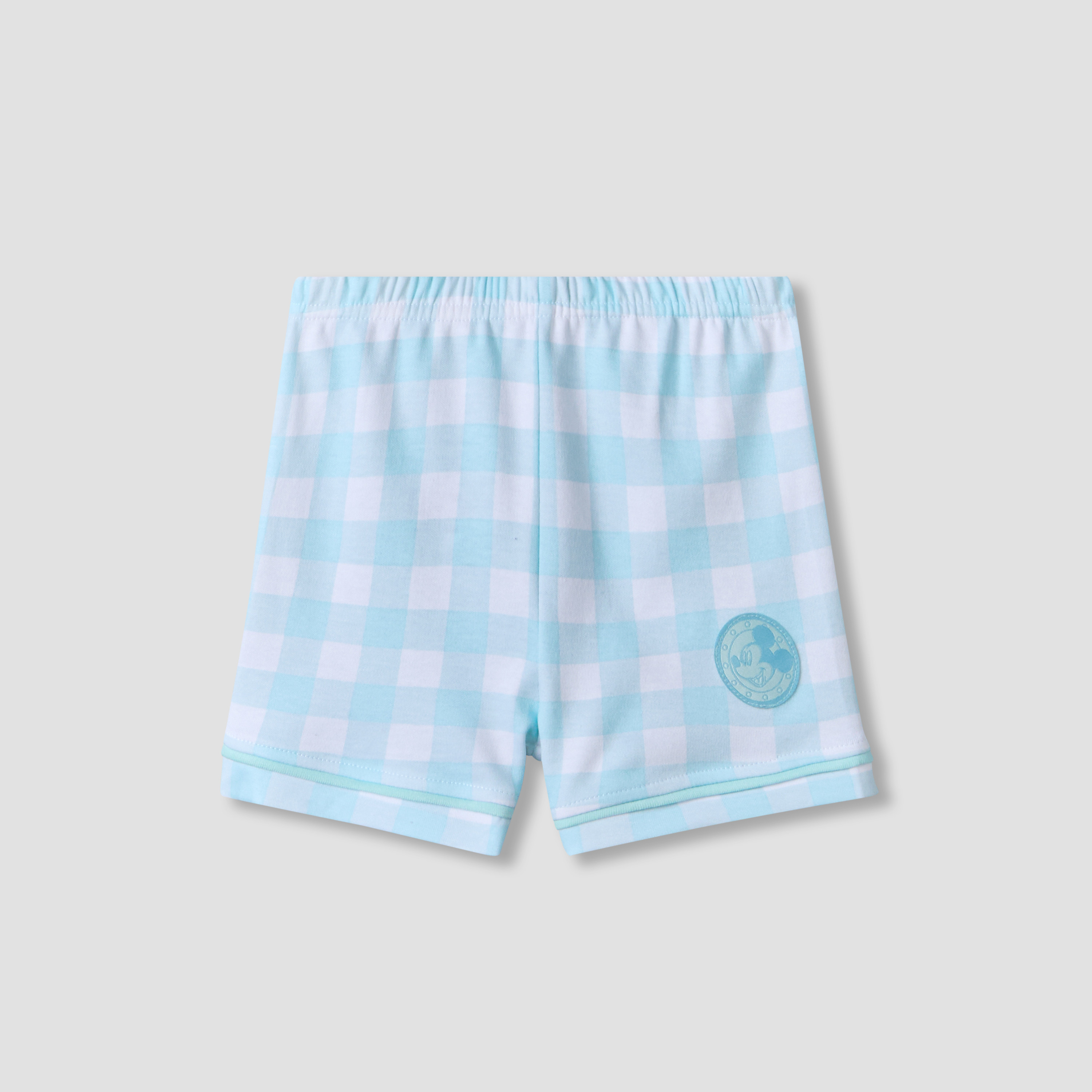 طقم شورت وقميص بأكمام قصيرة ورقبة عادية وزخارف ميكي ماوس من ديزني-baby-boys-clothing-setsandcoords-image-3