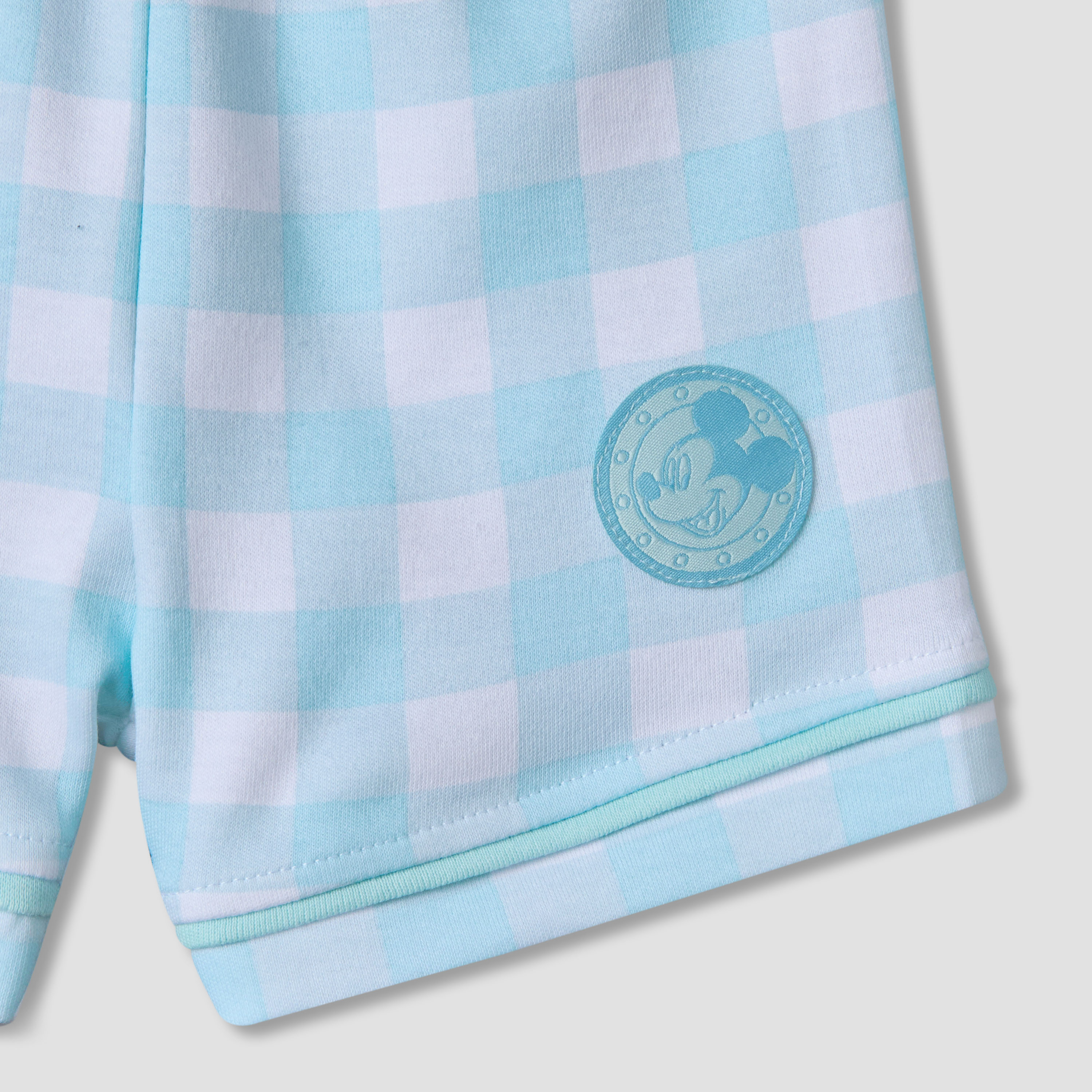 طقم شورت وقميص بأكمام قصيرة ورقبة عادية وزخارف ميكي ماوس من ديزني-baby-boys-clothing-setsandcoords-image-7