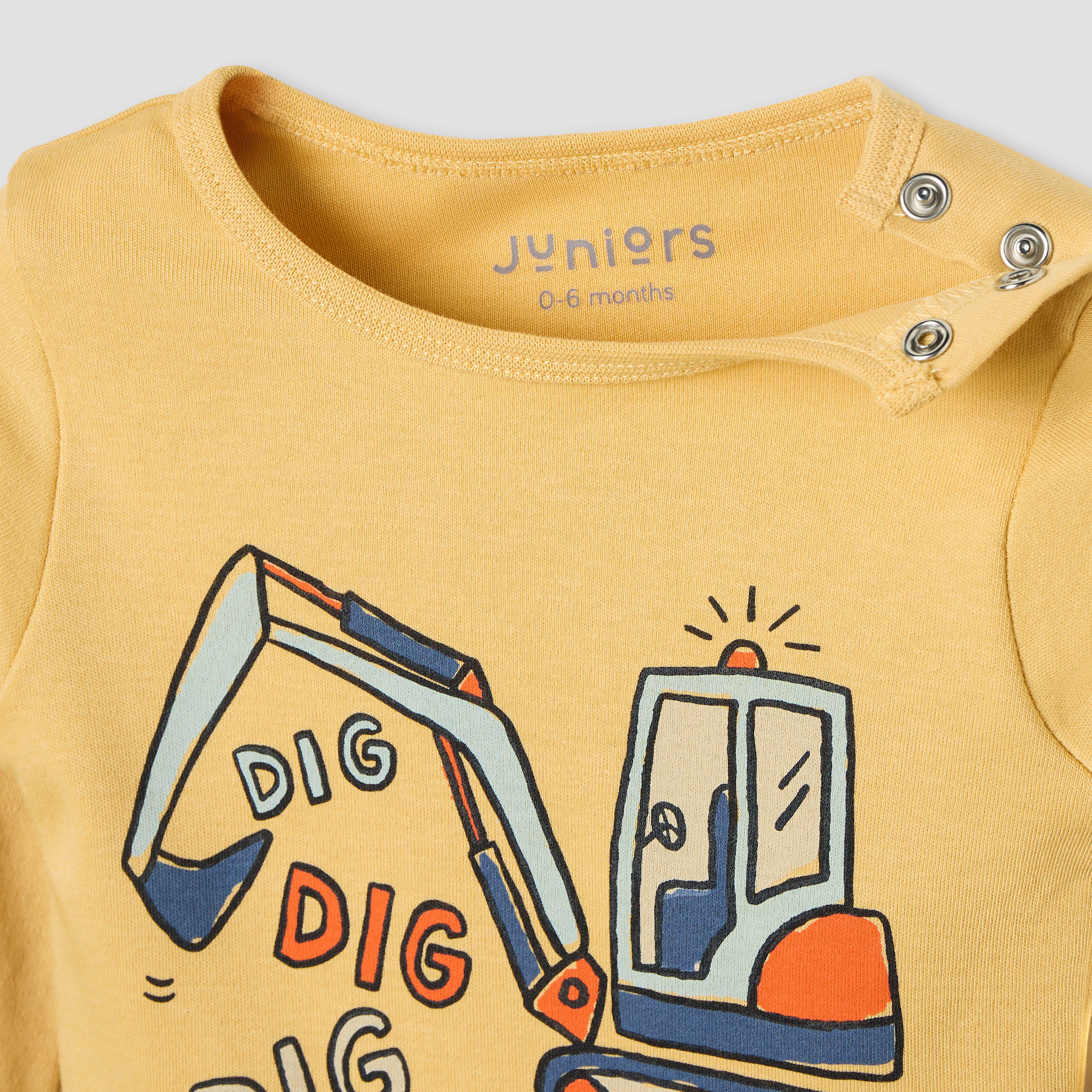 Juniors Pyjama Set with Construction Print - Cotton - Long Sleeves - Round Neck - Set of 3-baby-boys-clothing-nightwear-pyjamasets-image-9