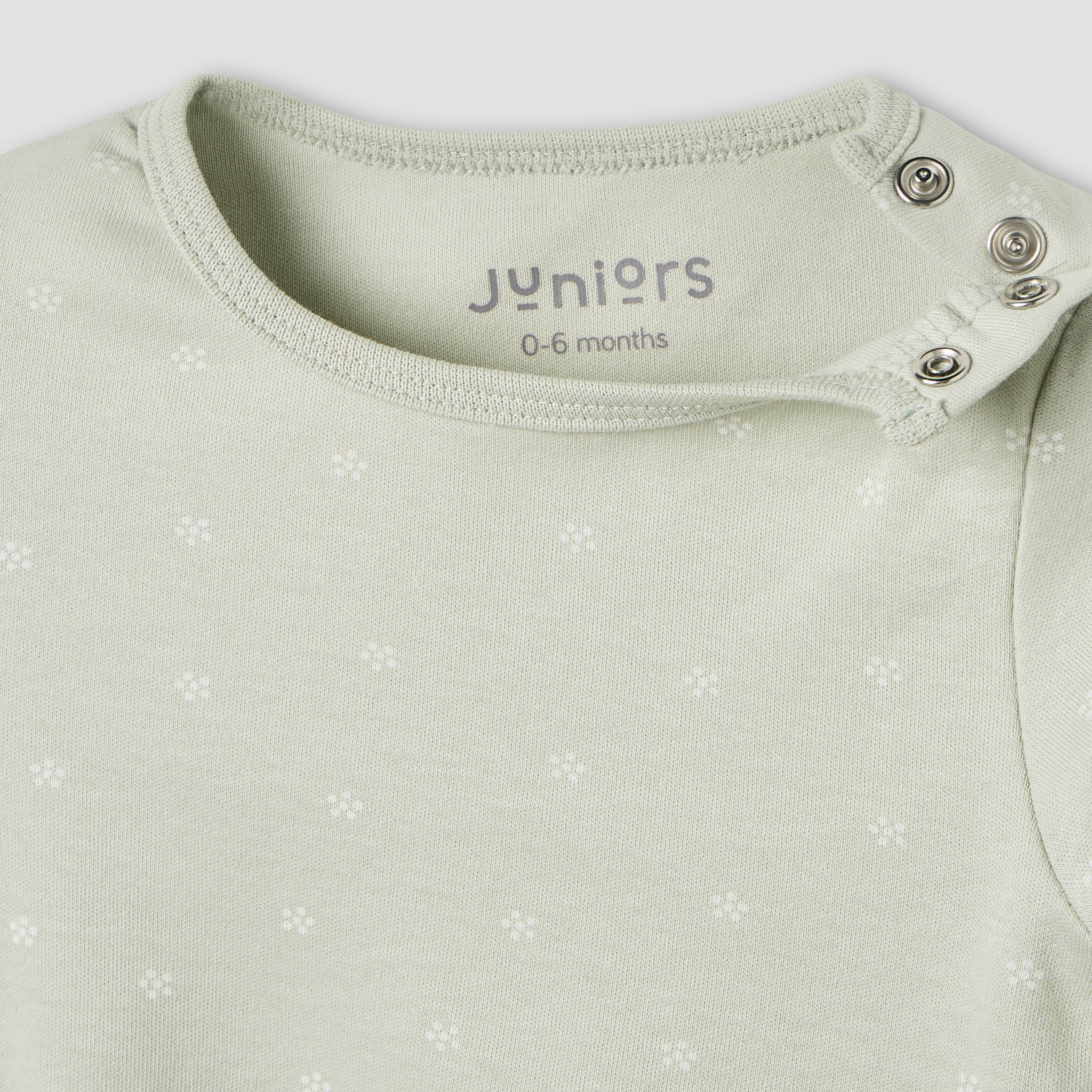 Juniors Pyjama Set with Assorted Prints - Cotton - Long Sleeves - Round Neck - Set of 3-baby-girls-clothing-nightwear-pyjamasets-image-8