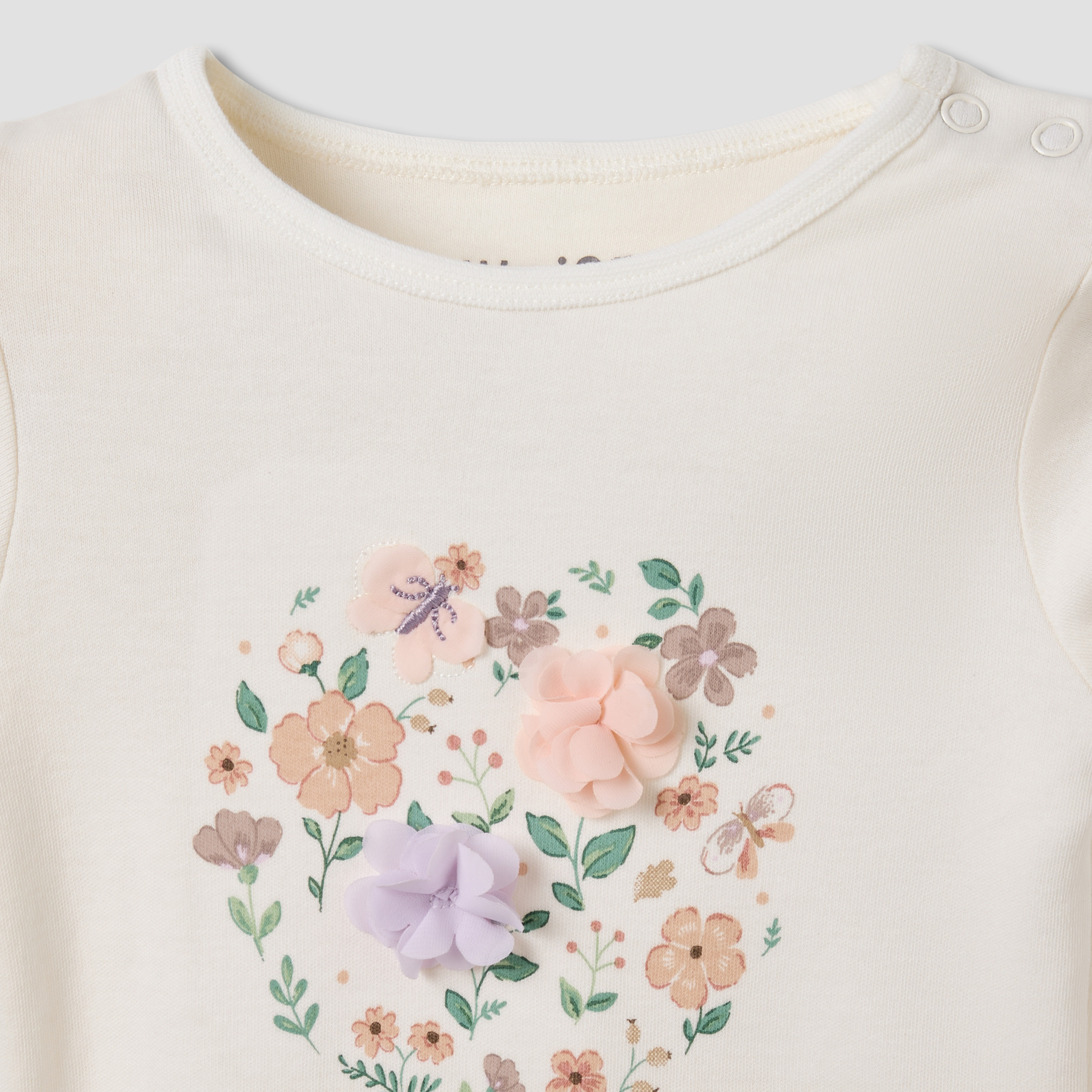 Set of 2 Juniors Cotton Round Neck Long Sleeves Pyjama Set with Floral Print-baby-girls-clothing-nightwear-pyjamasets-image-8