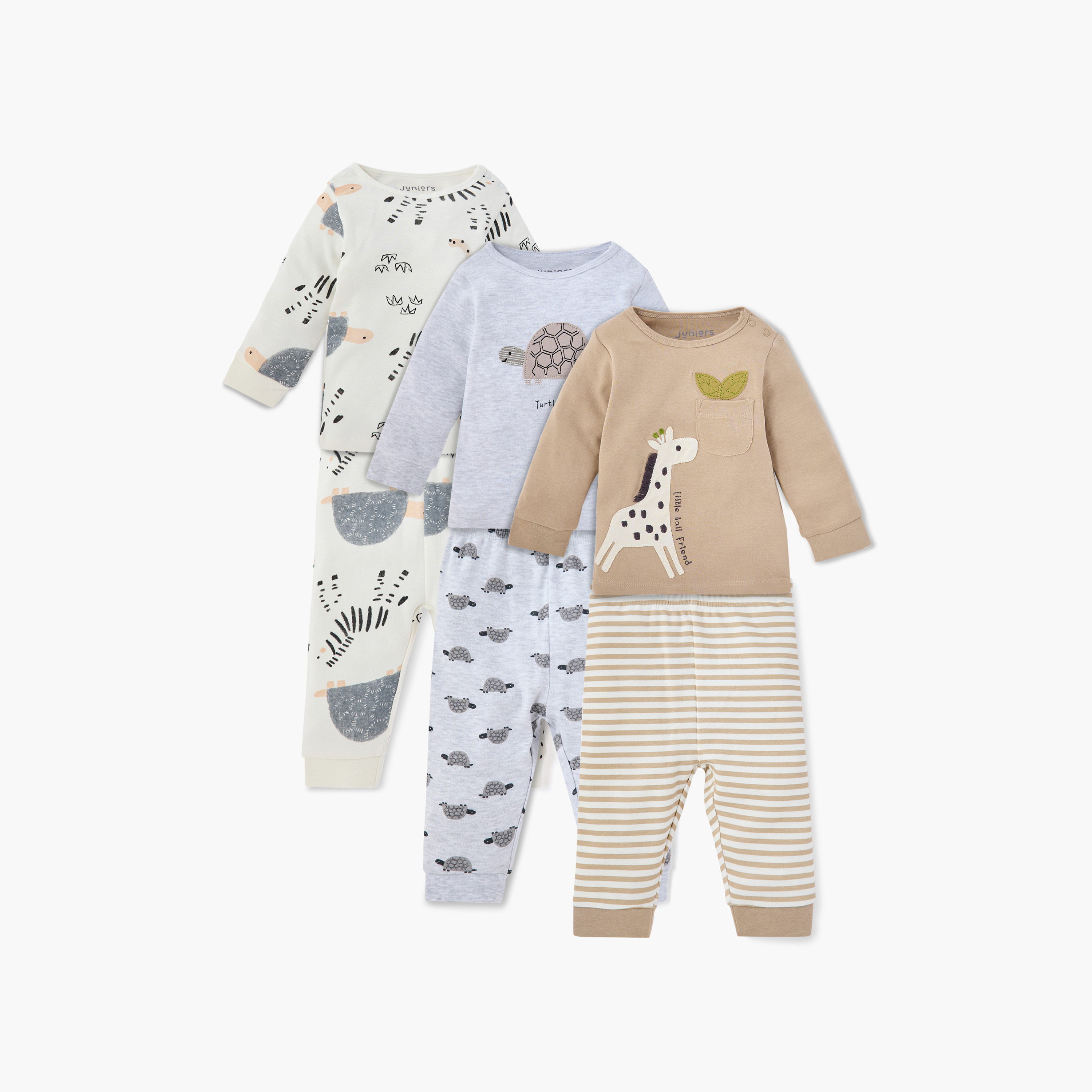 Juniors Assorted T-shirts and Pyjamas - Set of 3-baby-boys-clothing-nightwear-pyjamasets-image-1