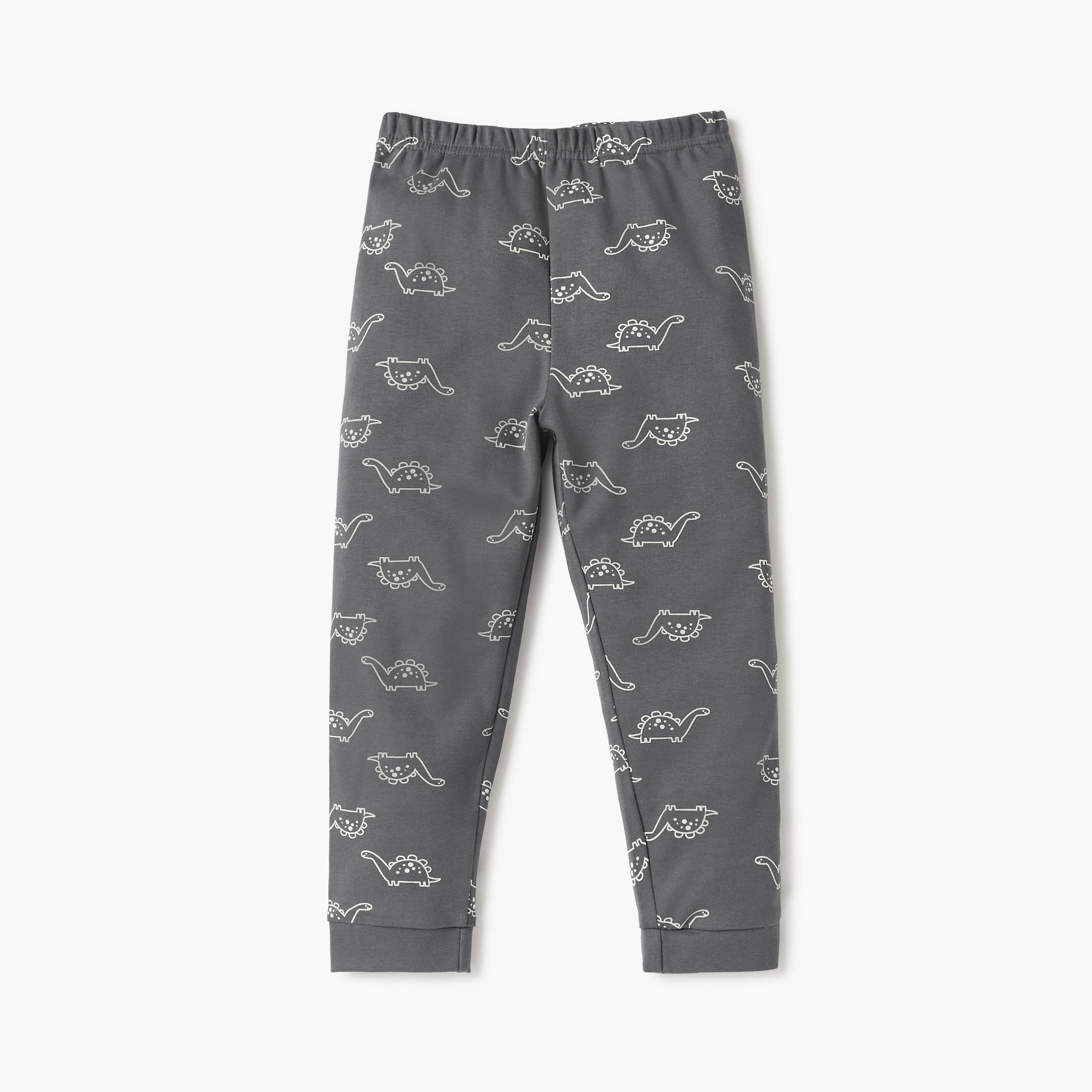 Juniors Printed Long Sleeves T-shirts and Pyjamas - Set of 3-baby-boys-clothing-nightwear-pyjamasets-image-7