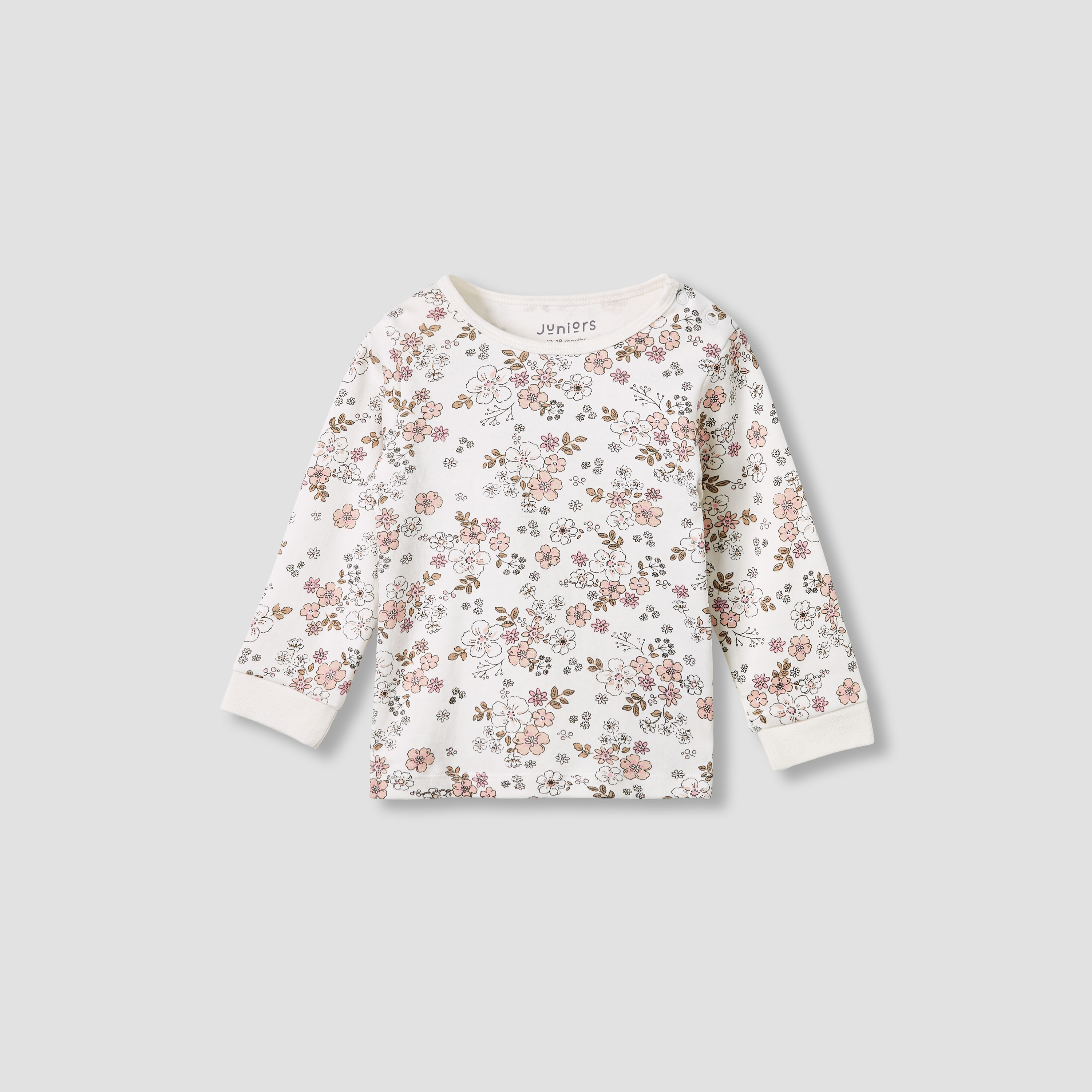 Juniors Pyjama Set with Floral Print - Cotton - Long Sleeves-baby-girls-clothing-nightwear-pyjamasets-image-3