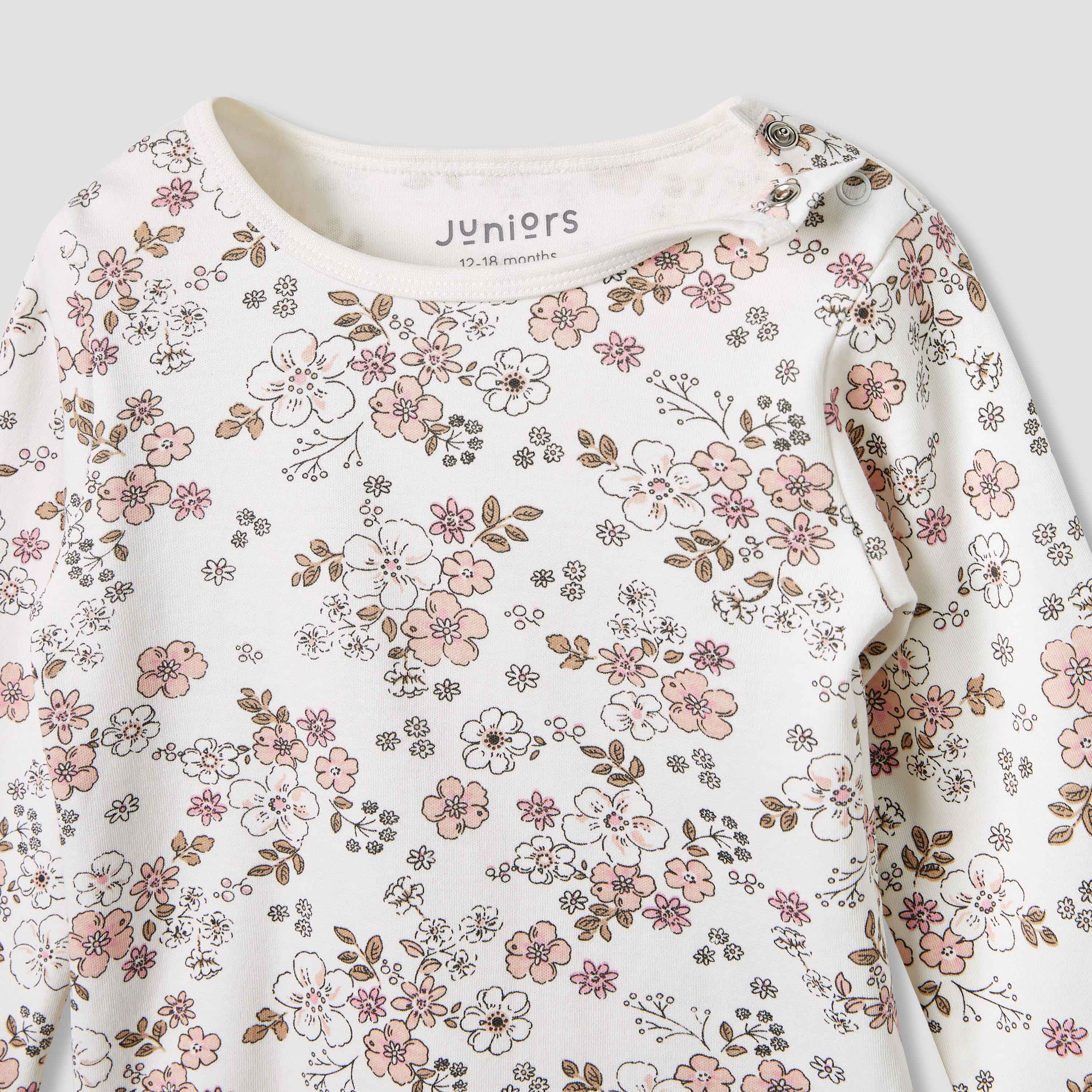Juniors Pyjama Set with Floral Print - Cotton - Long Sleeves-baby-girls-clothing-nightwear-pyjamasets-image-5