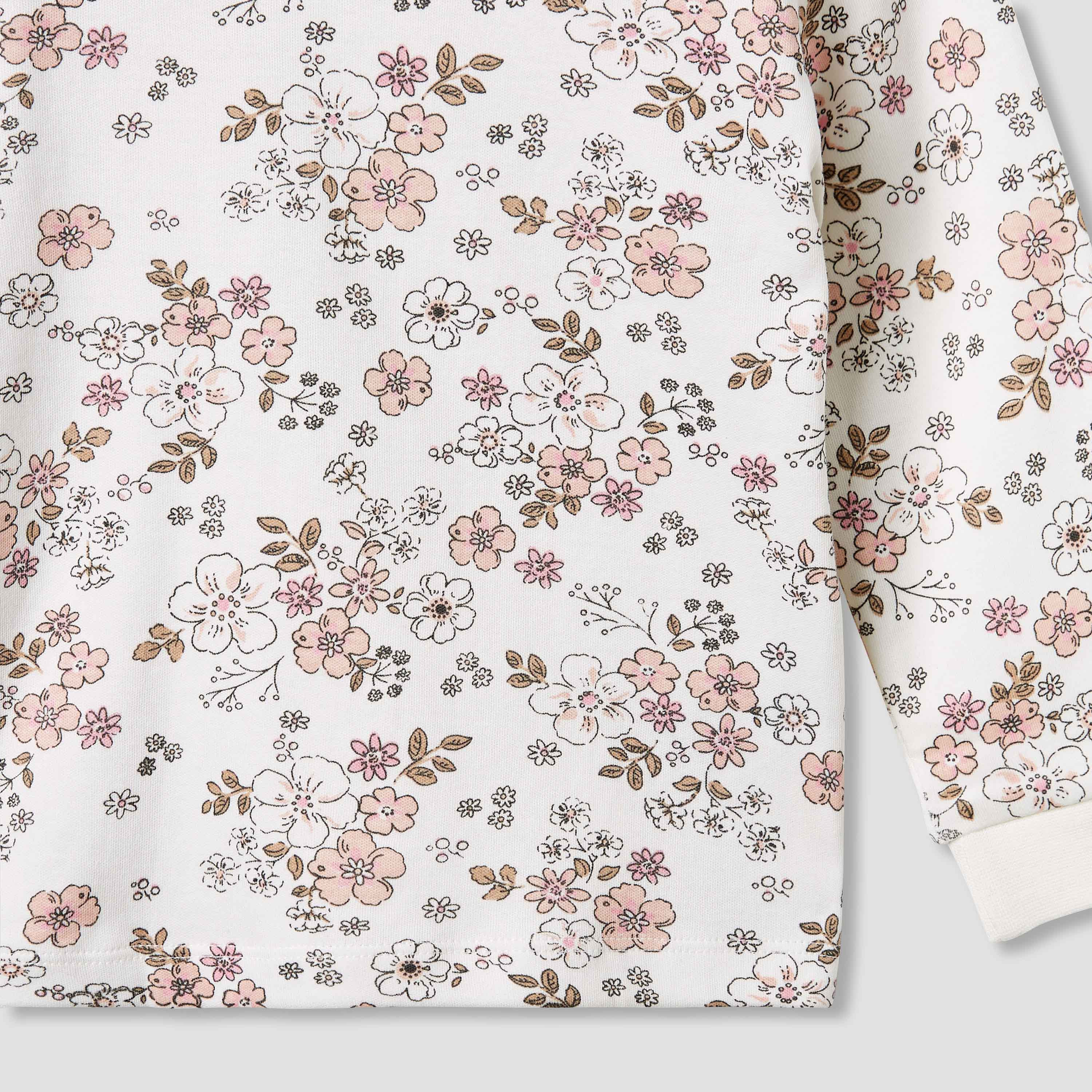 Juniors Pyjama Set with Floral Print - Cotton - Long Sleeves-baby-girls-clothing-nightwear-pyjamasets-image-6
