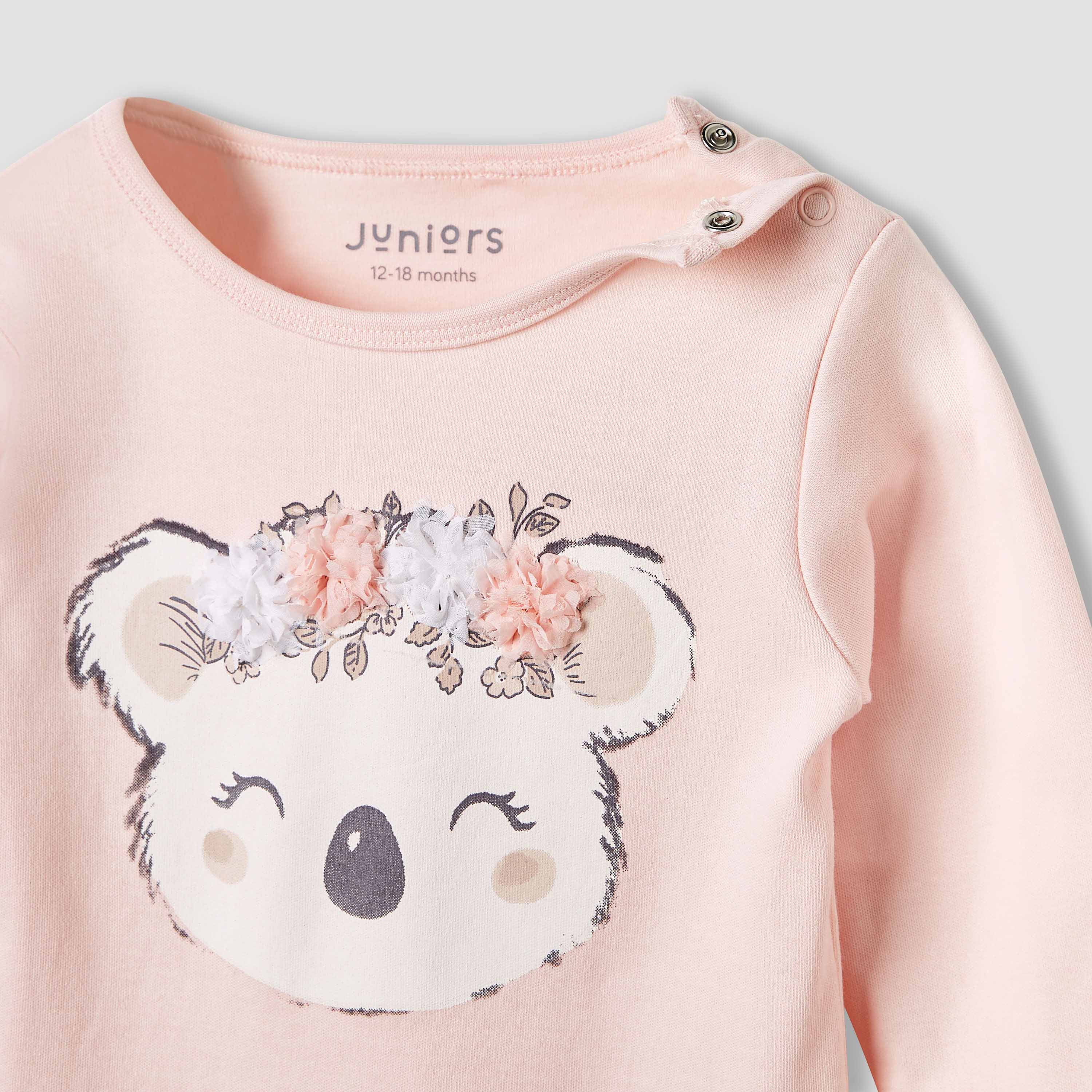 Juniors All-Over Crocodile Print T-shirt and Pyjama Set-baby-boys-clothing-nightwear-pyjamasets-image-4