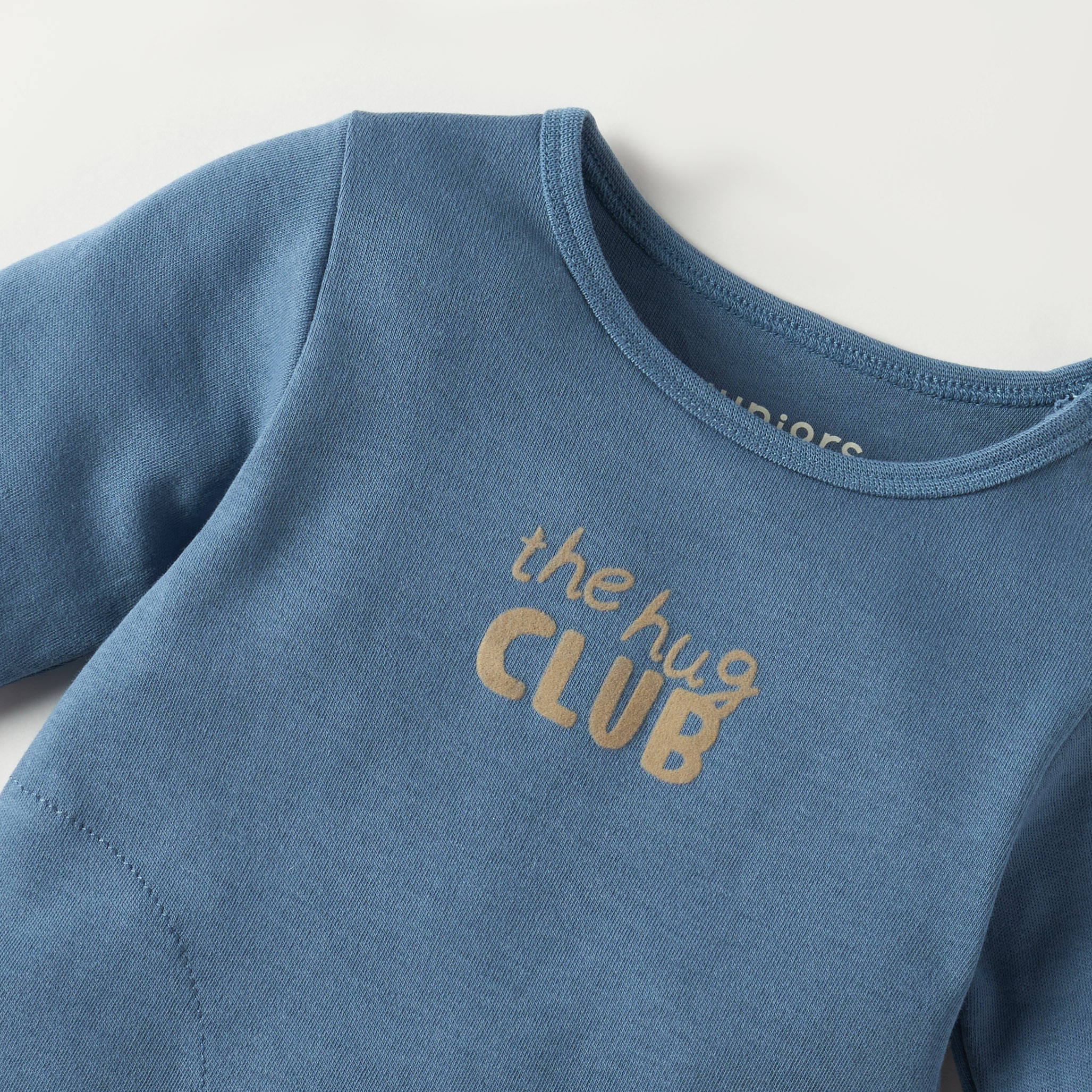 Juniors Text Print Long Sleeves T-shirt and Elasticated Pyjama Set-baby-boys-clothing-nightwear-pyjamasets-image-4