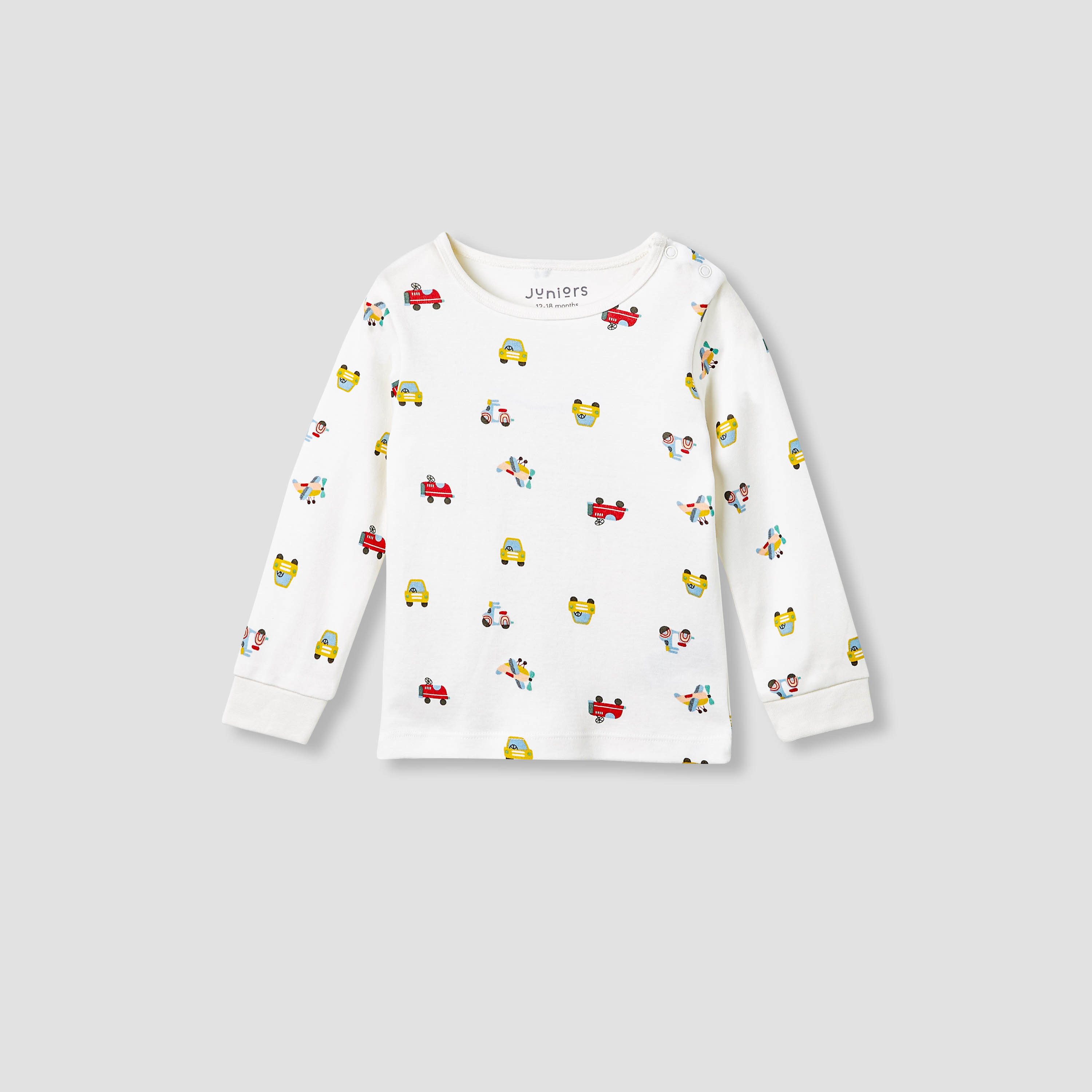 Juniors Pyjama Set with Truck Print - Cotton - Long Sleeves-promo_babyshop_Buy3for79_KSA130126-image-2