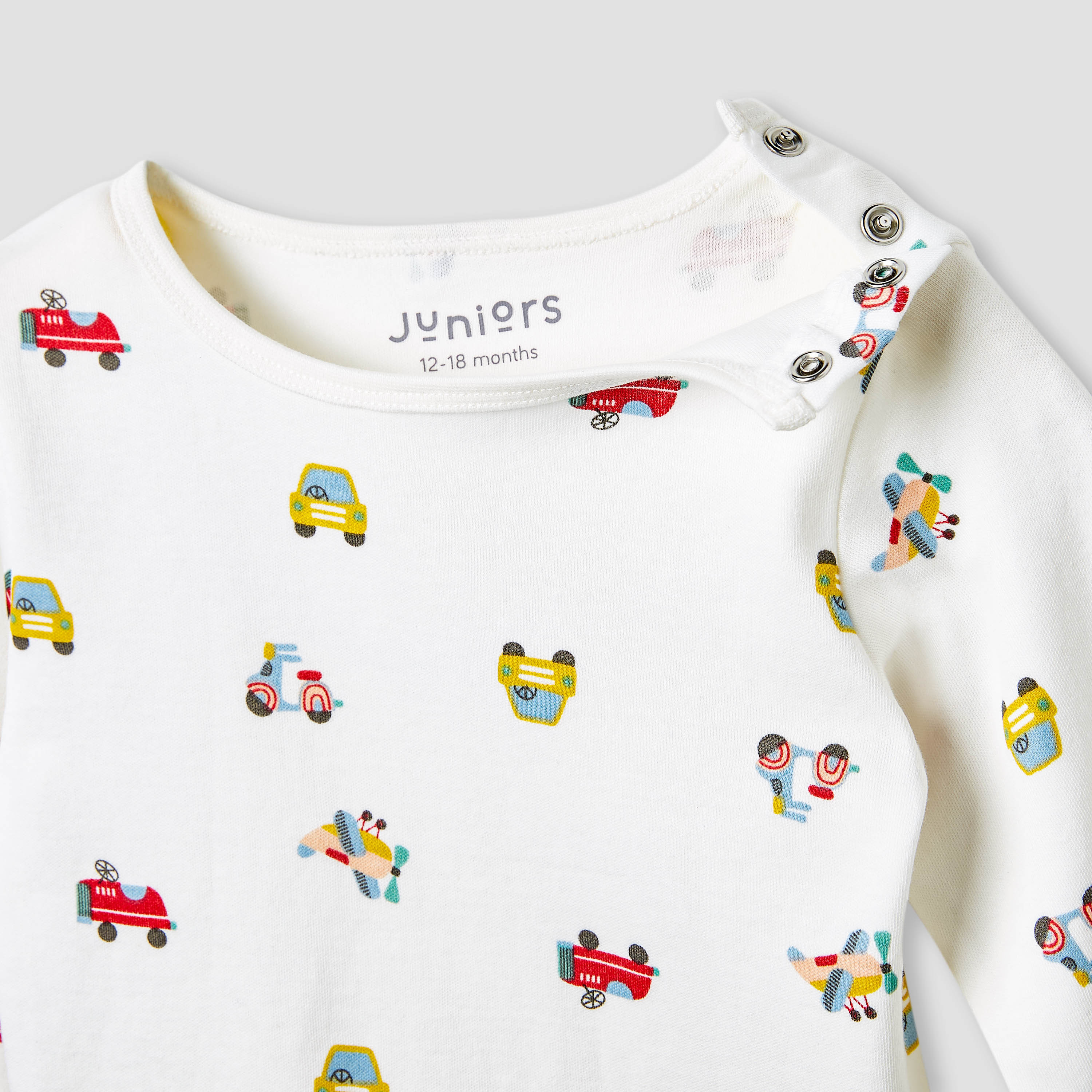 Juniors Pyjama Set with Truck Print - Cotton - Long Sleeves-promo_babyshop_Buy3for79_KSA130126-image-4