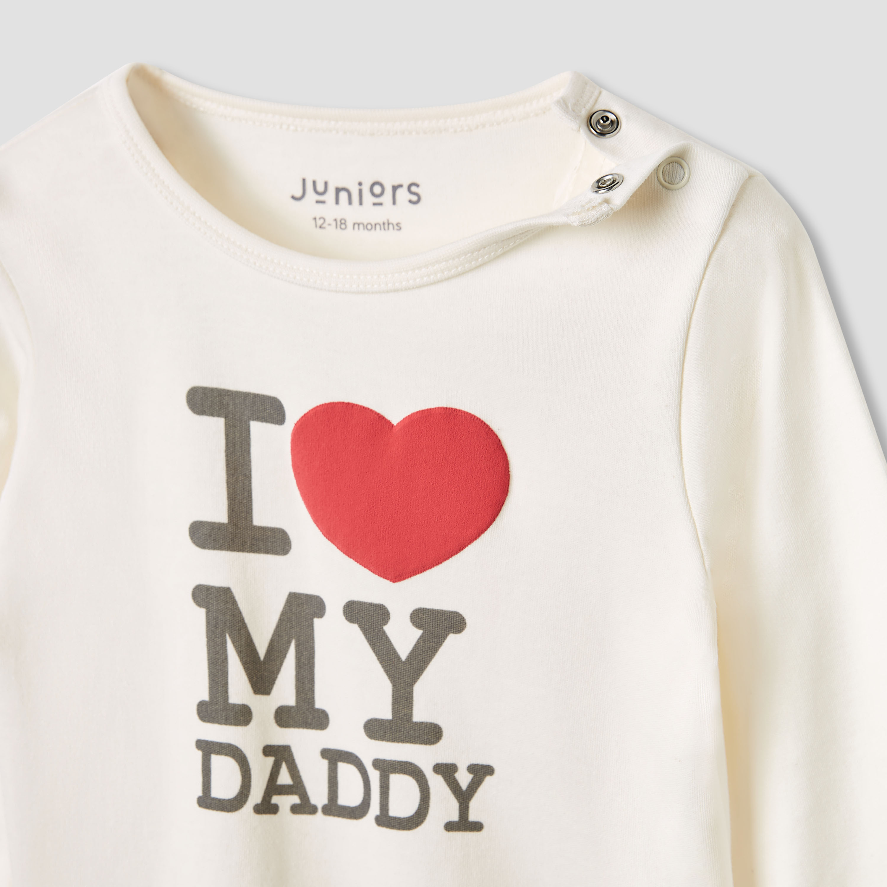 Juniors Heart Print T-shirt and Pyjama Set-baby-girls-clothing-nightwear-pyjamasets-image-4