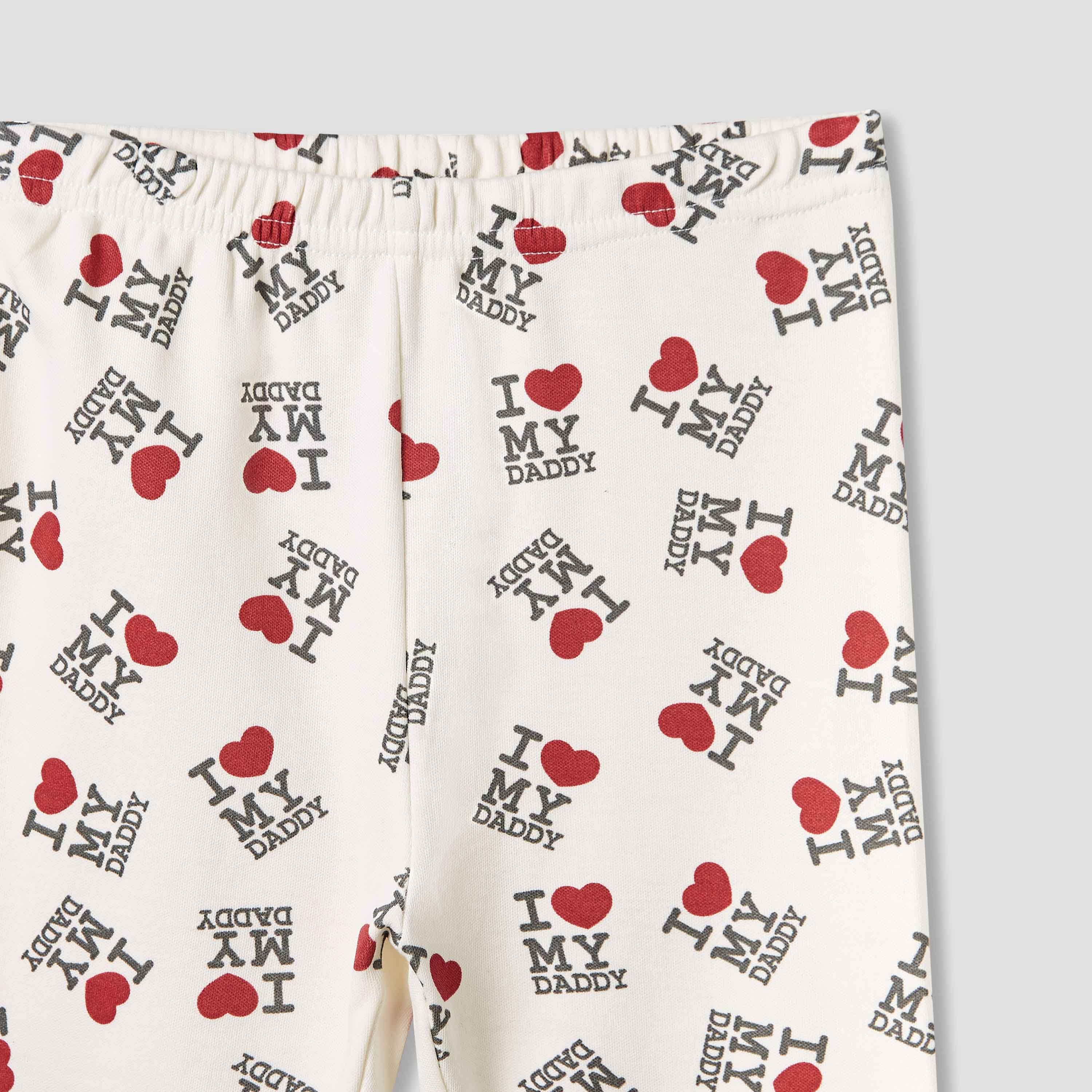 Juniors Heart Print T-shirt and Pyjama Set-baby-girls-clothing-nightwear-pyjamasets-image-6