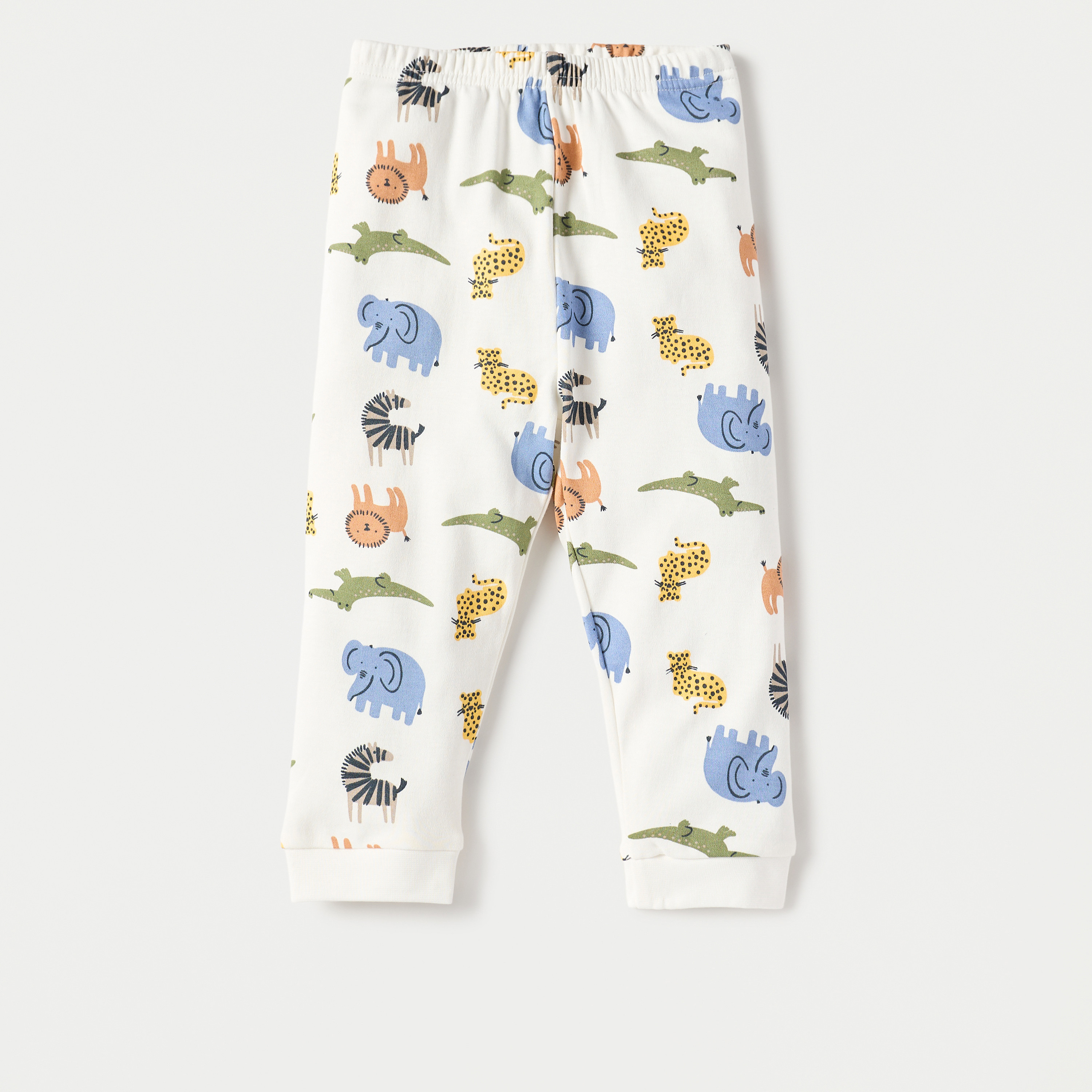 Juniors All-Over Wild Animal Print T-shirt and Pyjama Set-baby-boys-clothing-nightwear-pyjamasets-image-3