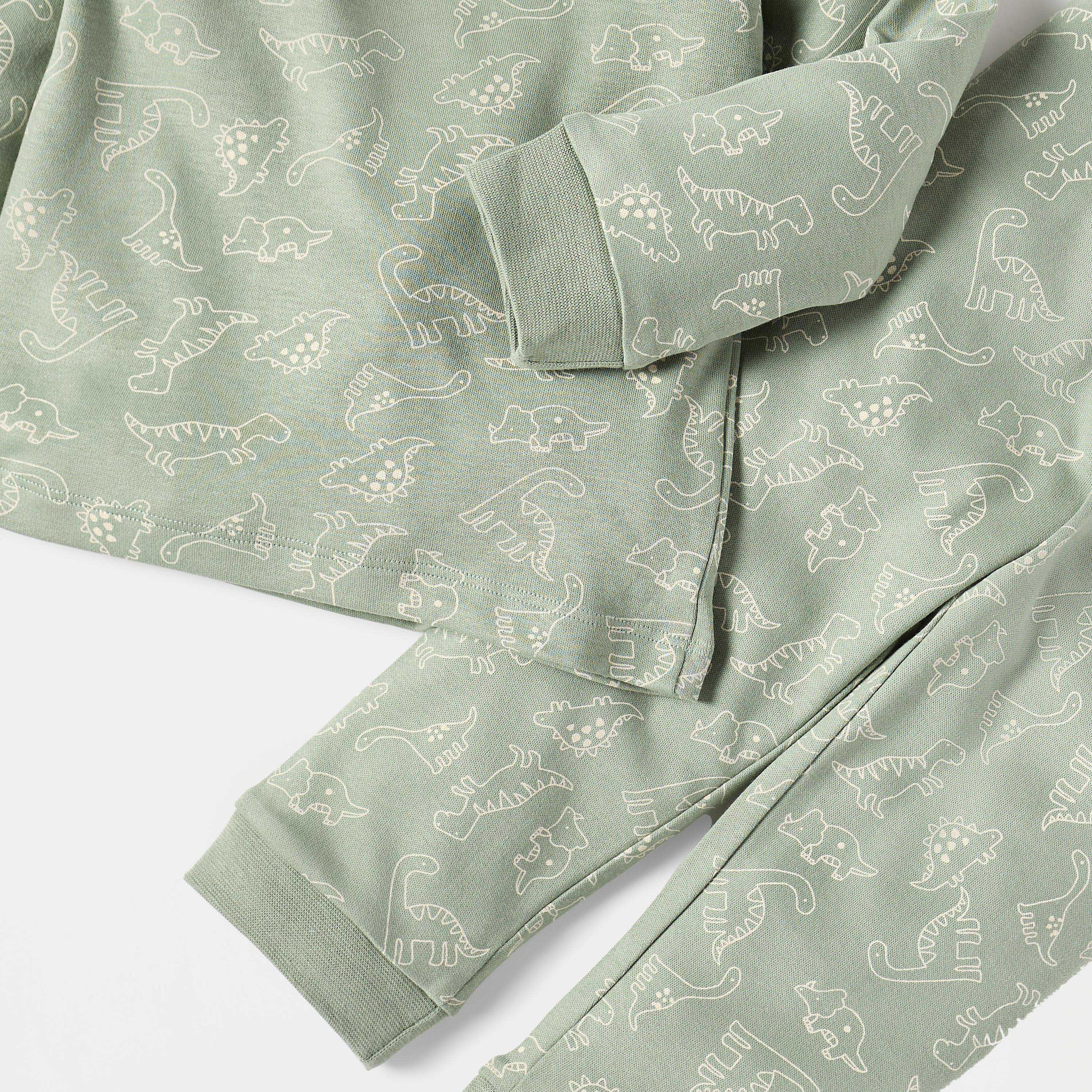 طقم بنطلون بيجاما وتيشيرت بطبعات ديناصور من جونيورز-baby-boys-clothing-nightwear-pyjamasets-image-4