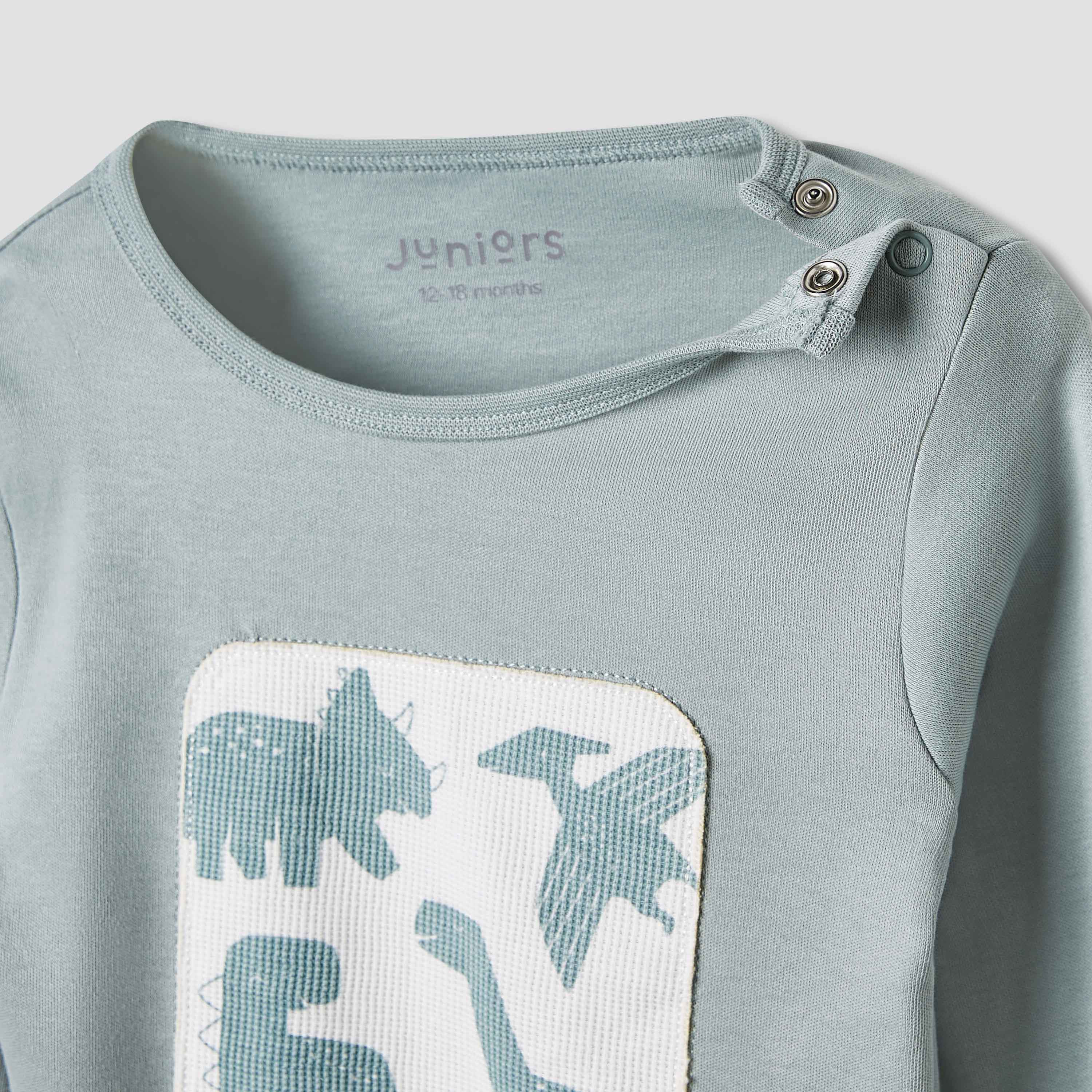 Juniors Dinosaur Print Top and Joggers Set-baby-boys-clothing-setsandcoords-image-4