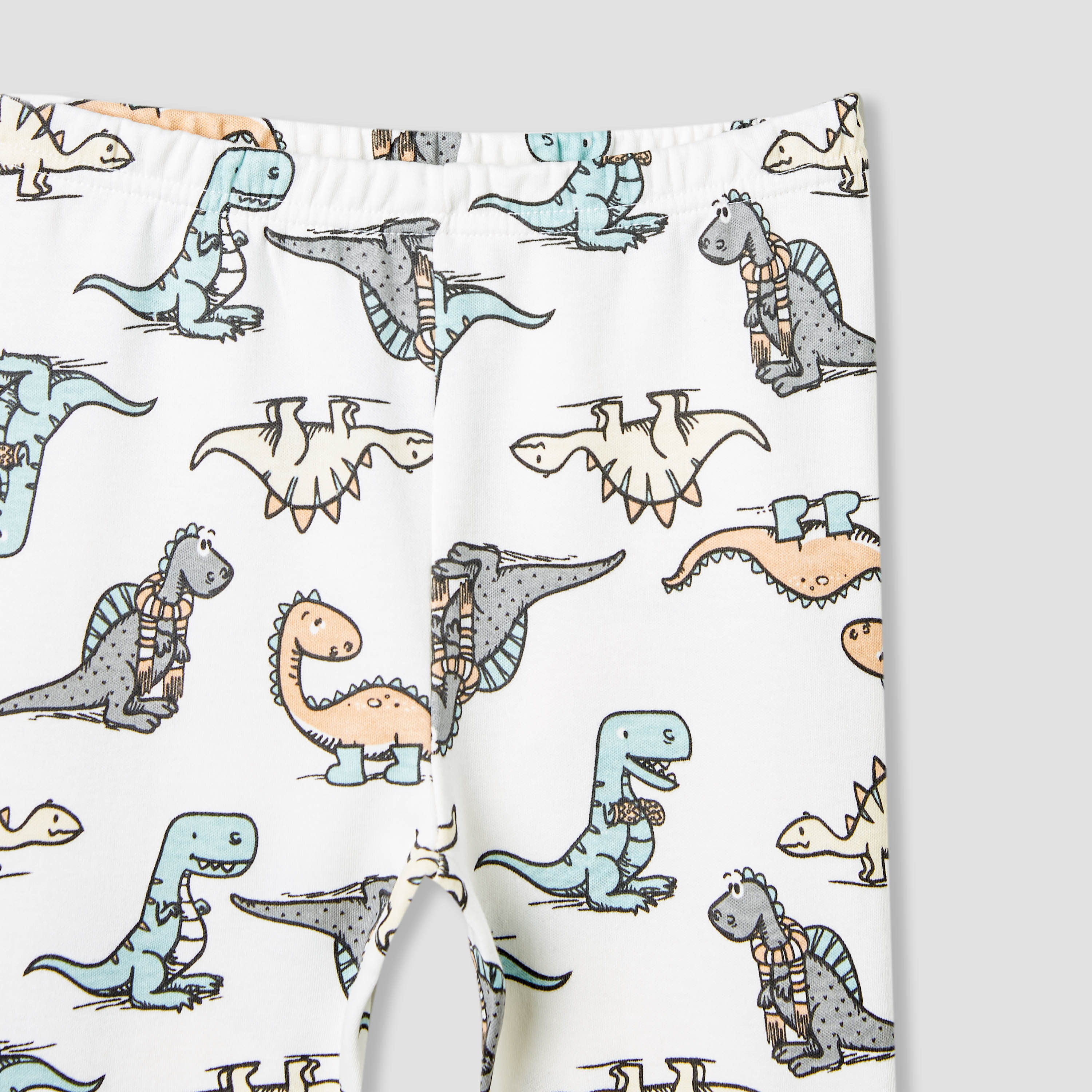 Juniors Dinosaur Print T-shirt and Pyjama Set-baby-boys-clothing-nightwear-pyjamasets-image-6