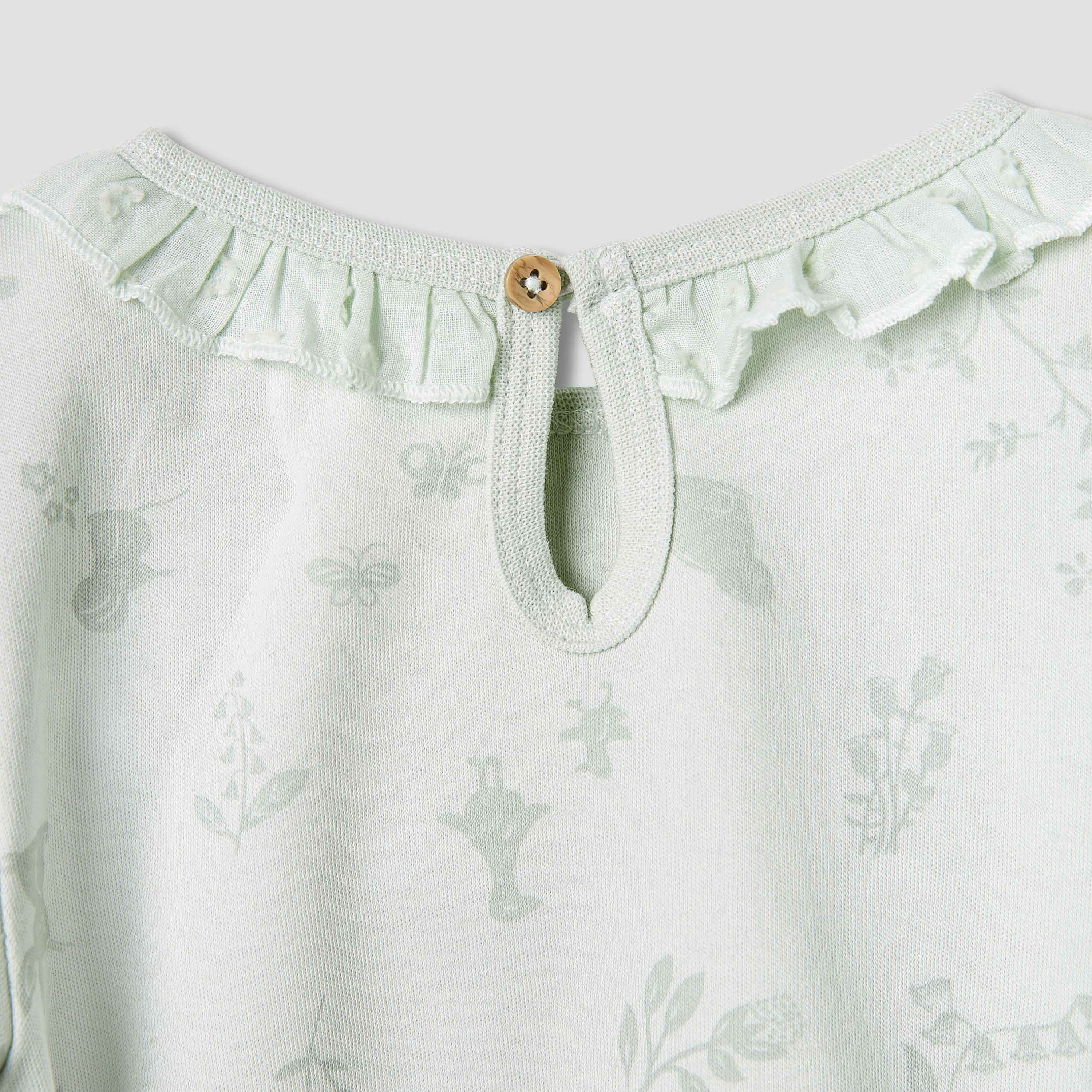 Juniors Floral Print Long Sleeve T-shirt and Pyjama Set-baby-girls-clothing-nightwear-pyjamasets-image-6