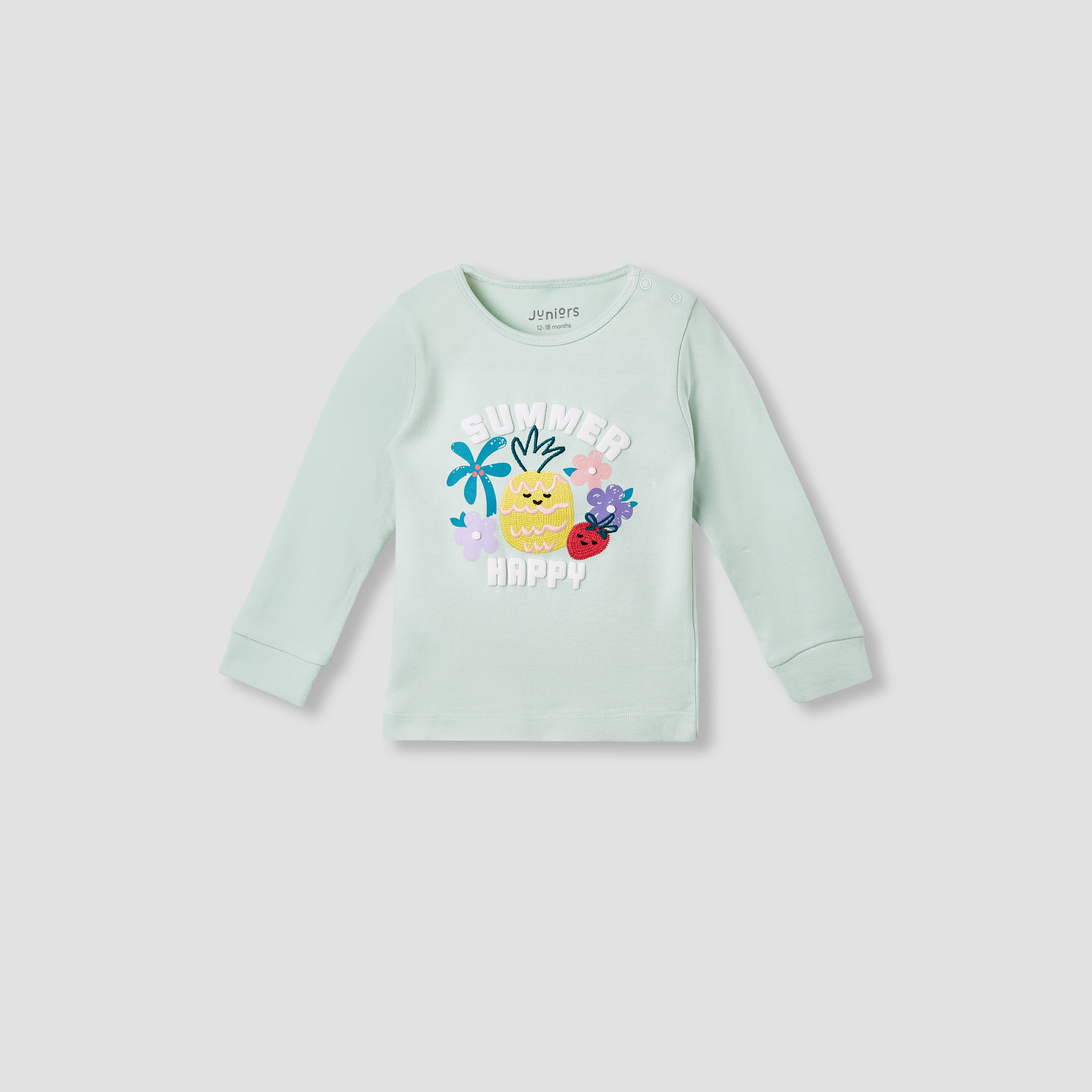 Juniors Printed T-shirt and Pyjama Set-baby-girls-clothing-nightwear-pyjamasets-image-2