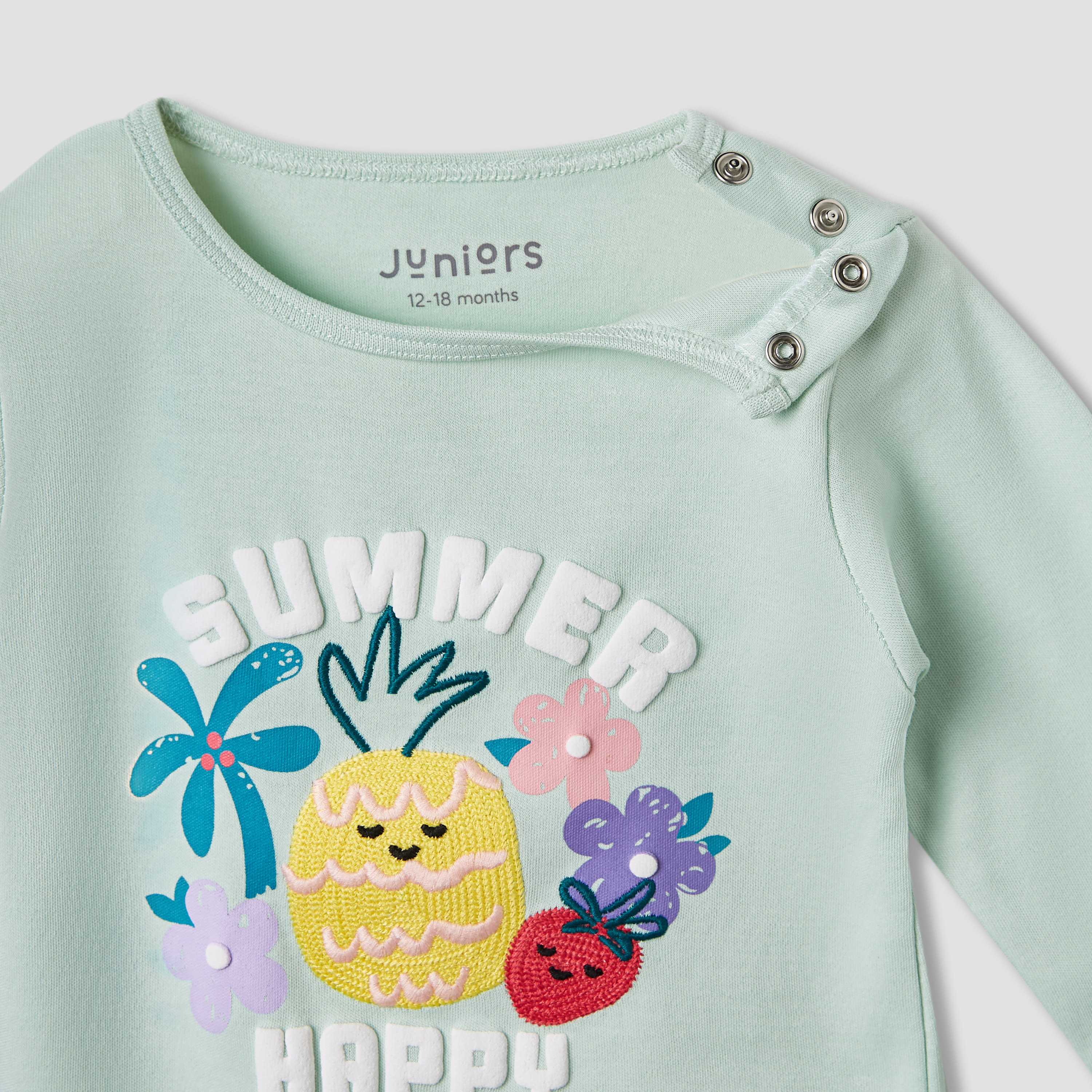Juniors Printed T-shirt and Pyjama Set-baby-girls-clothing-nightwear-pyjamasets-image-4