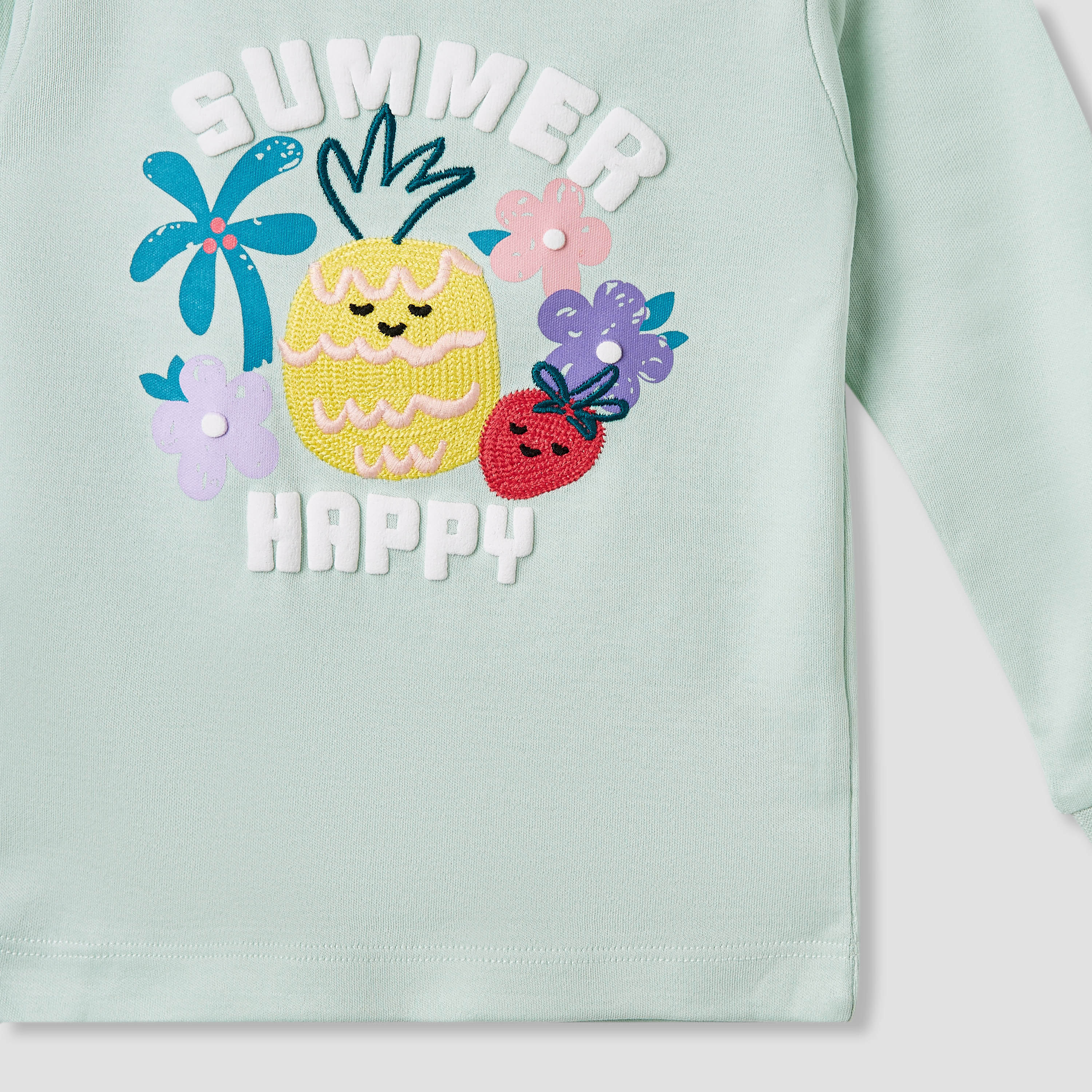 Juniors Printed T-shirt and Pyjama Set-baby-girls-clothing-nightwear-pyjamasets-image-5