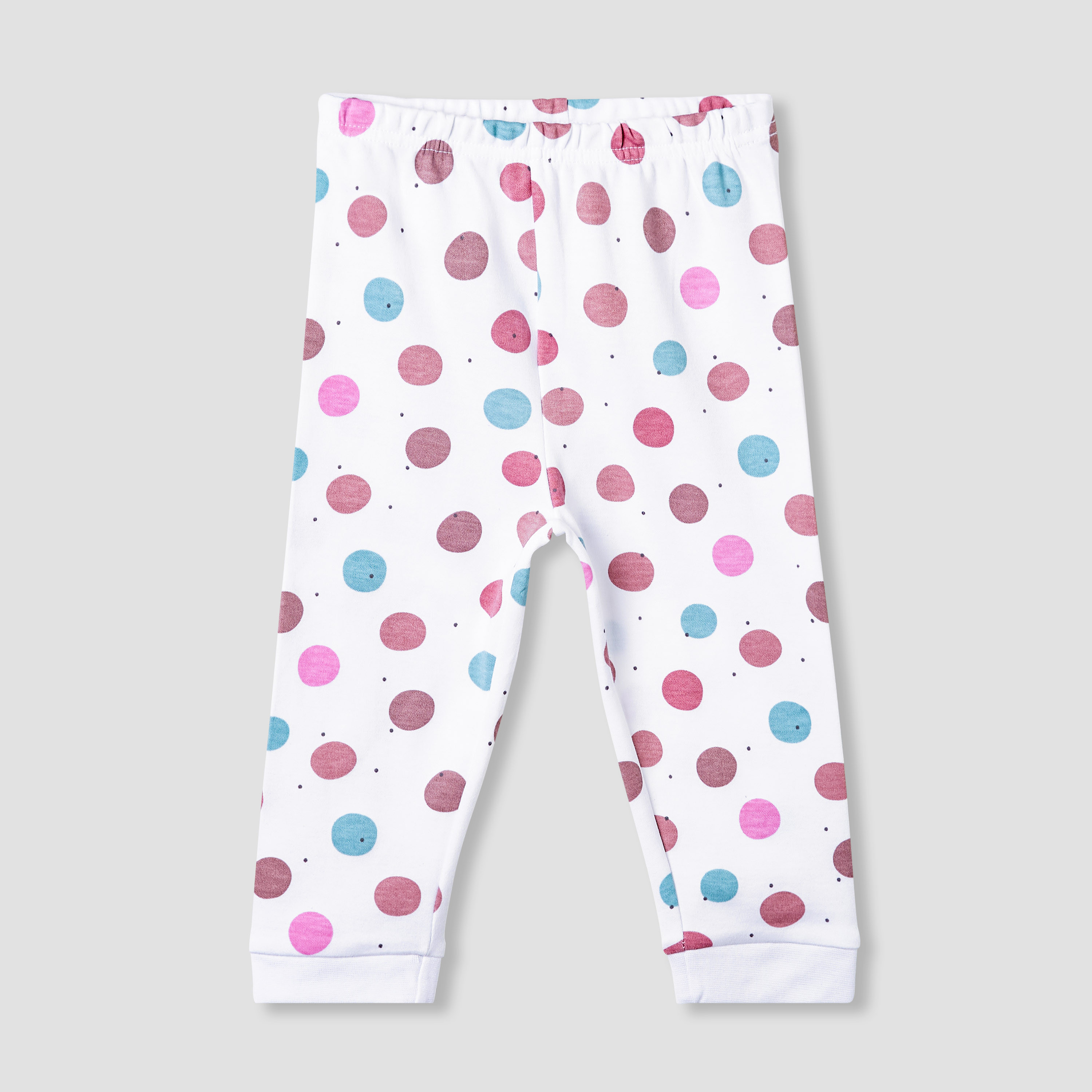 Juniors Embroidered T-shirt and Printed Pyjama Set-baby-girls-clothing-nightwear-pyjamasets-image-3