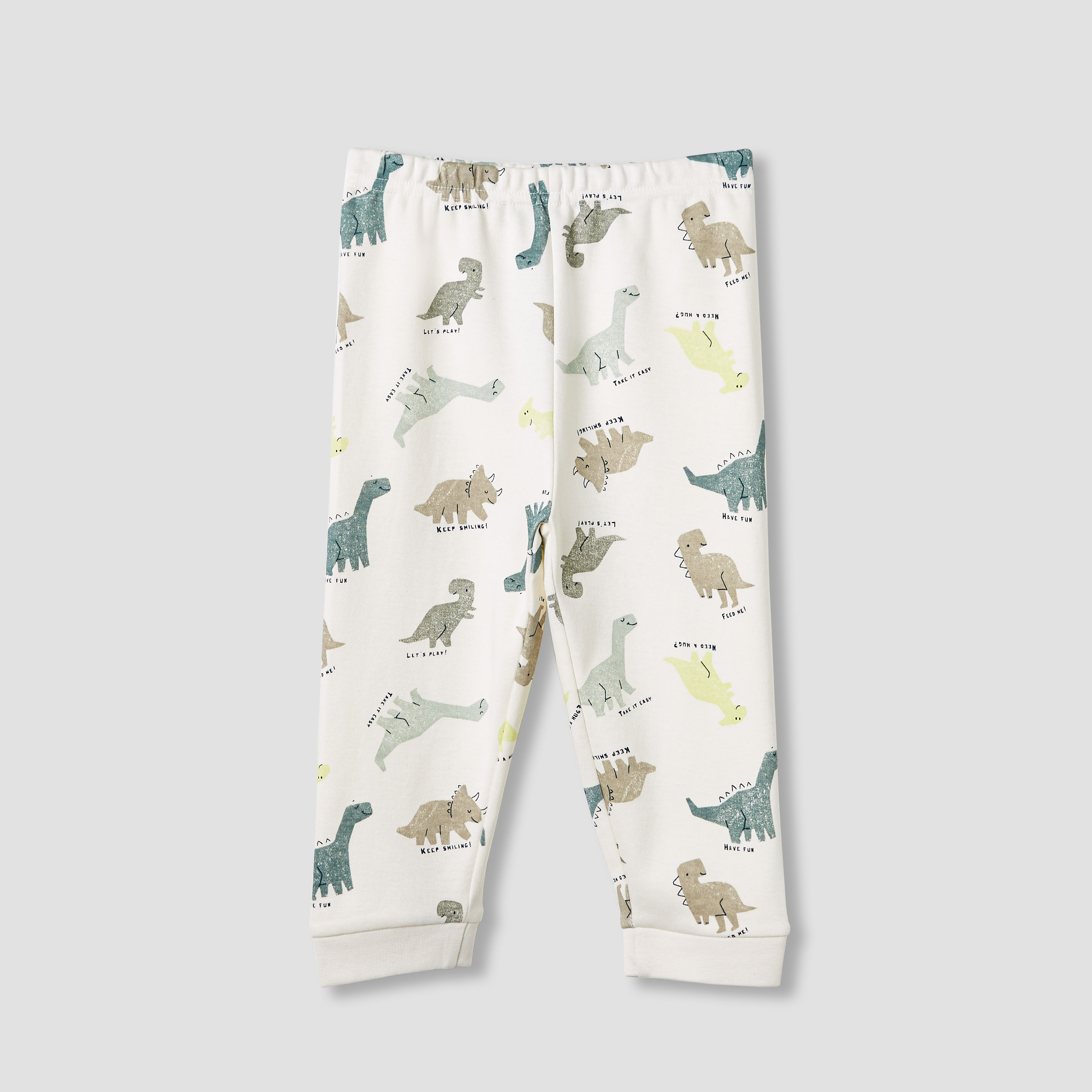 Juniors Dinosaur Print T-shirt and Pyjama Set-baby-boys-clothing-nightwear-pyjamasets-image-4