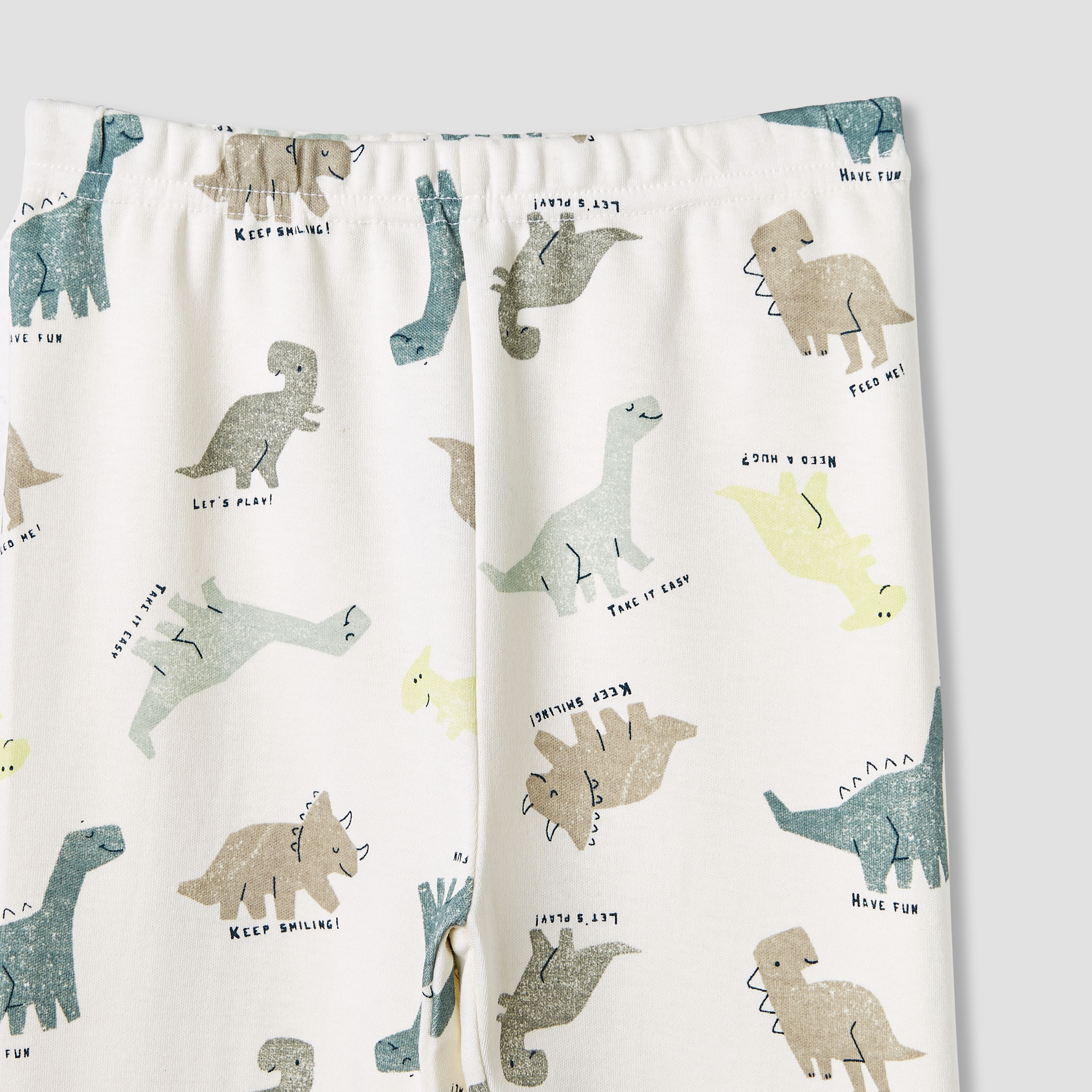 Juniors Dinosaur Print T-shirt and Pyjama Set-baby-boys-clothing-nightwear-pyjamasets-image-7