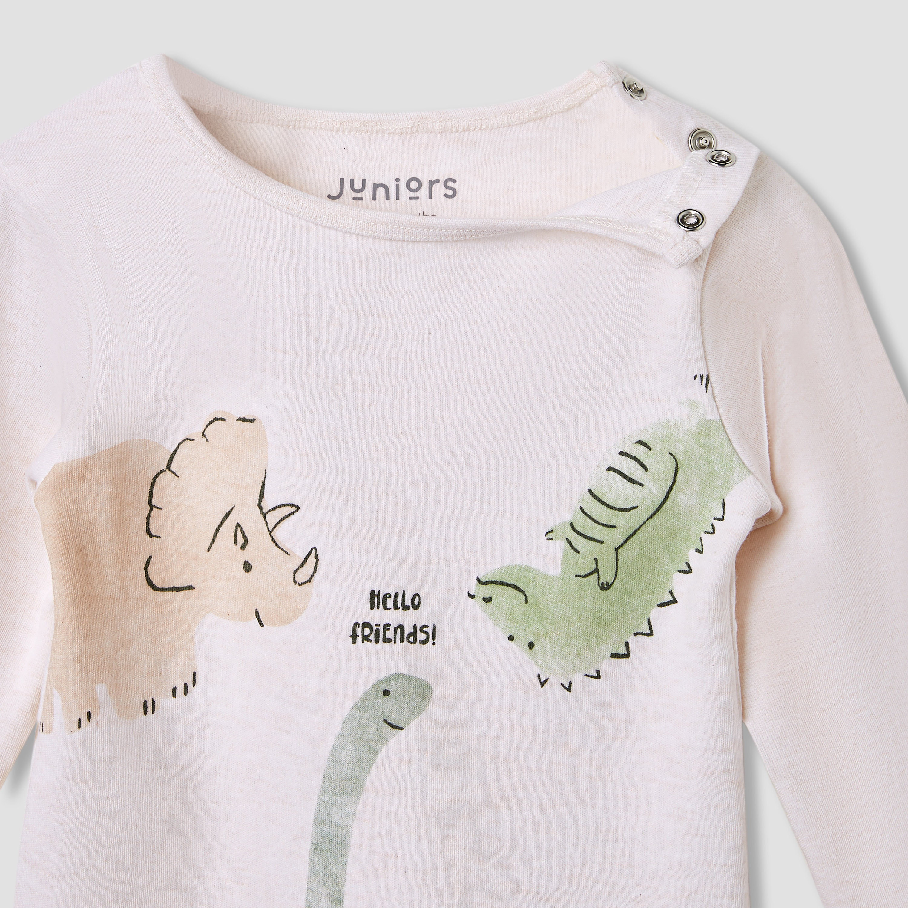 Juniors Dinosaur Print T-shirt and Pyjama Set-baby-boys-clothing-nightwear-pyjamasets-image-4