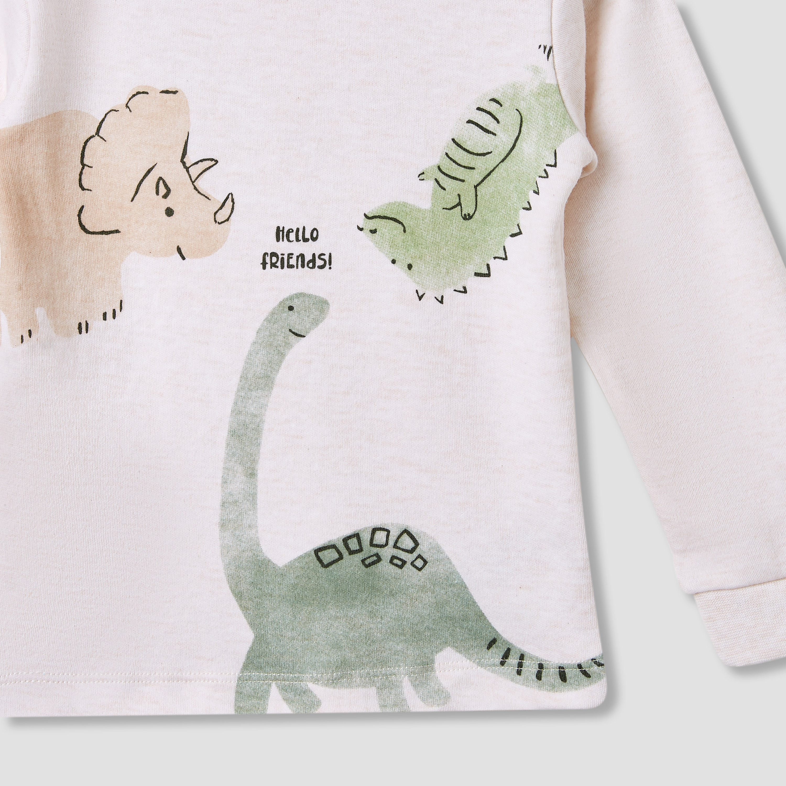 Juniors Dinosaur Print T-shirt and Pyjama Set-baby-boys-clothing-nightwear-pyjamasets-image-5