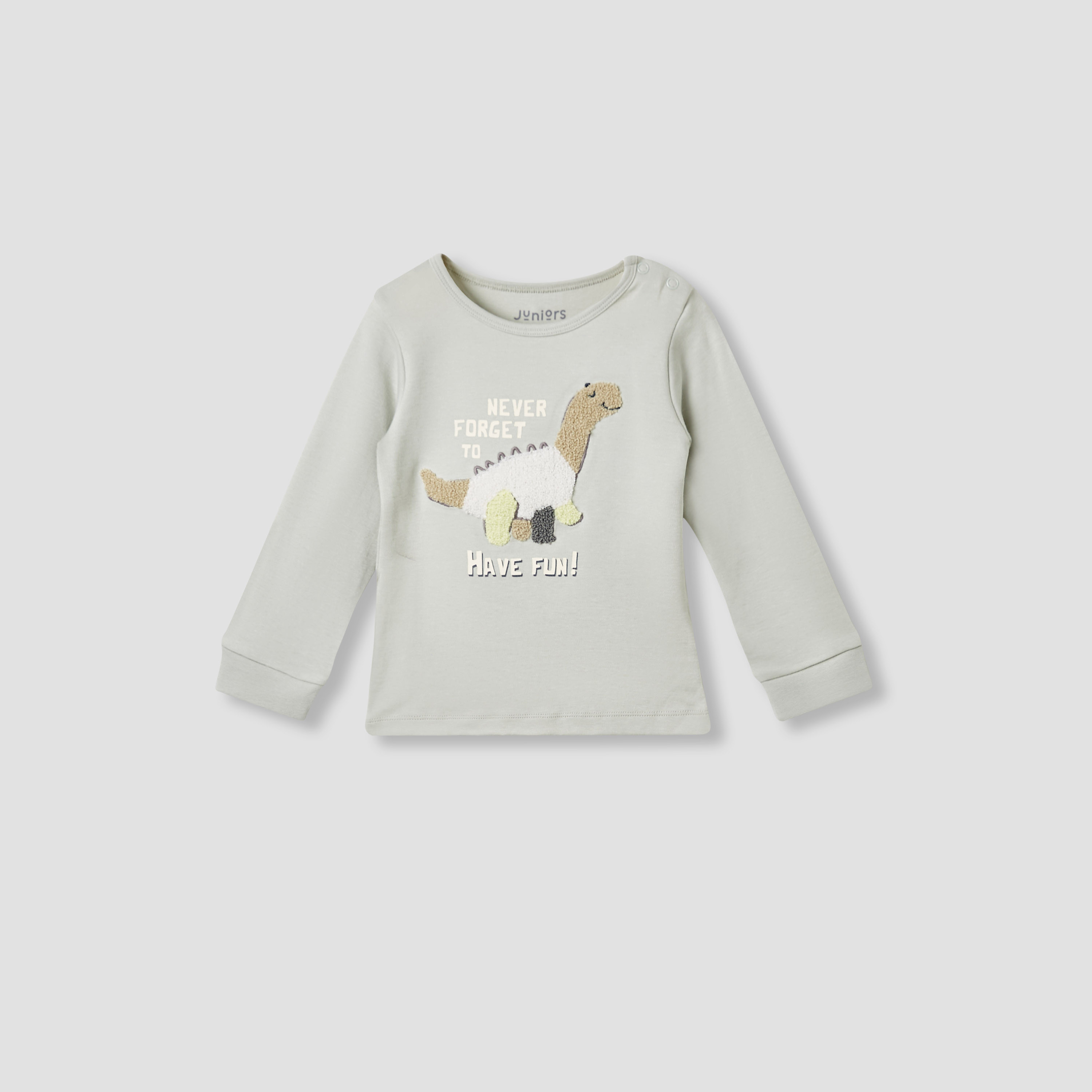 Juniors Dinosaur Print T-shirt and Pyjama Set-baby-boys-clothing-nightwear-pyjamasets-image-3