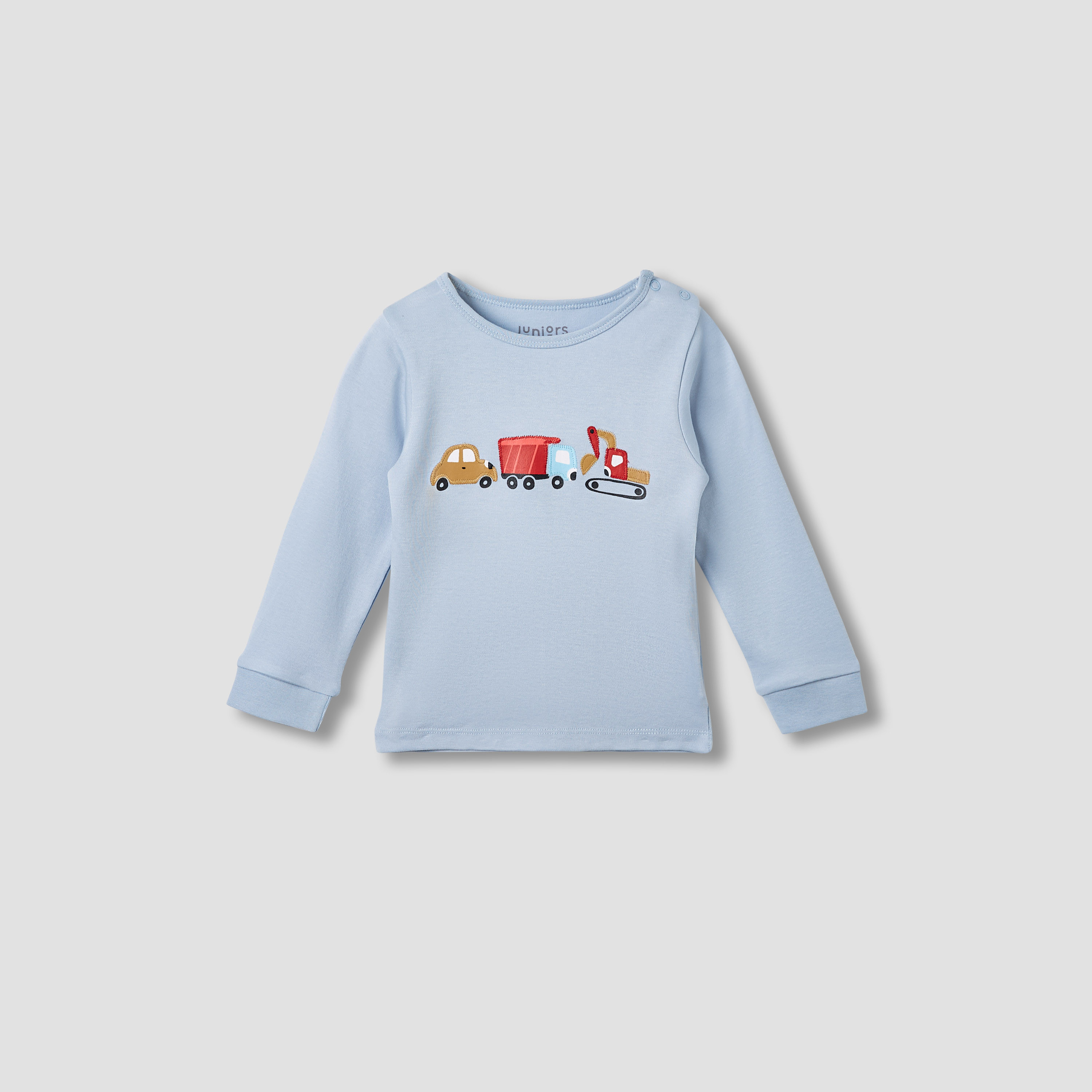 Juniors Printed Long Sleeves T-shirt and Pyjama Set-baby-boys-clothing-nightwear-pyjamasets-image-2