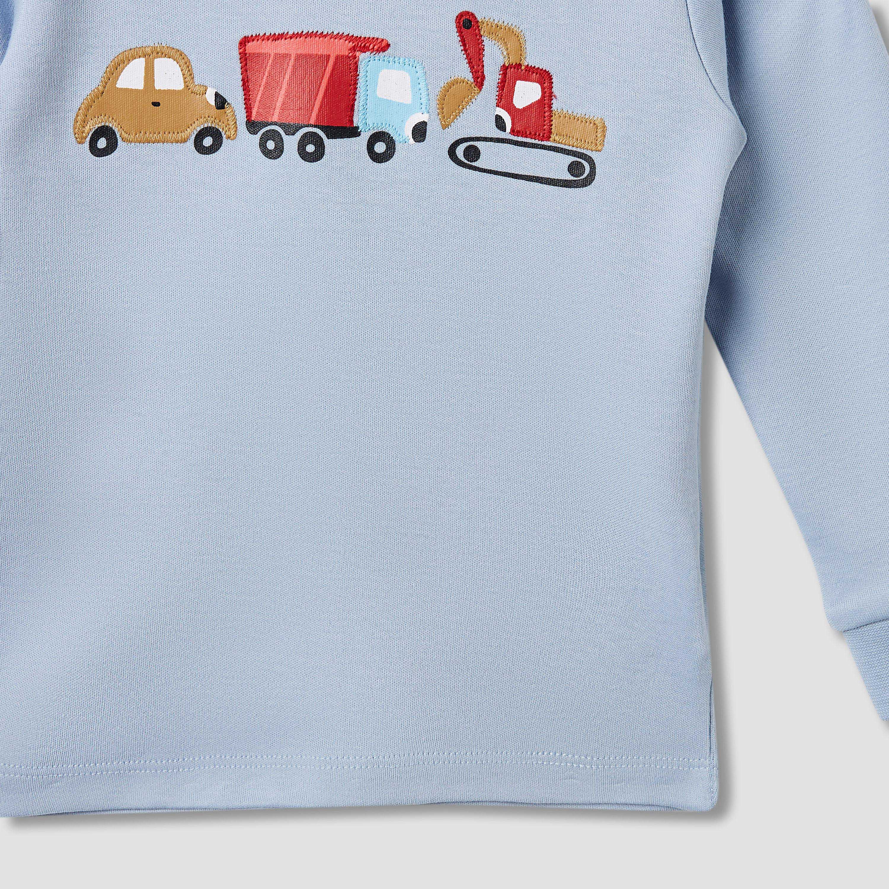 Juniors Printed Long Sleeves T-shirt and Pyjama Set-baby-boys-clothing-nightwear-pyjamasets-image-5