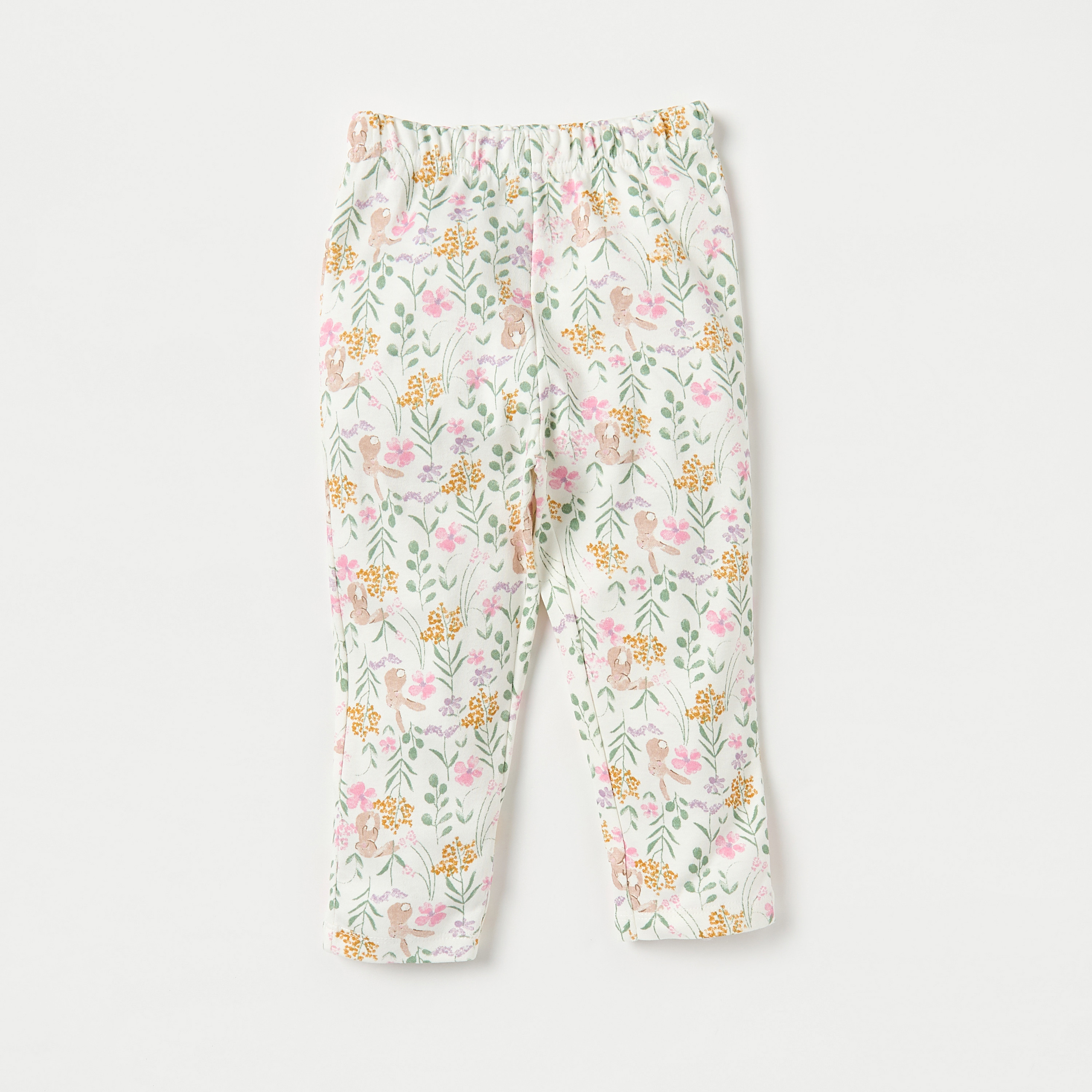 طقم بنطلون بيجاما وبلوزة بطبعات أزهار من جونيورز-baby-girls-clothing-nightwear-pyjamasets-image-3