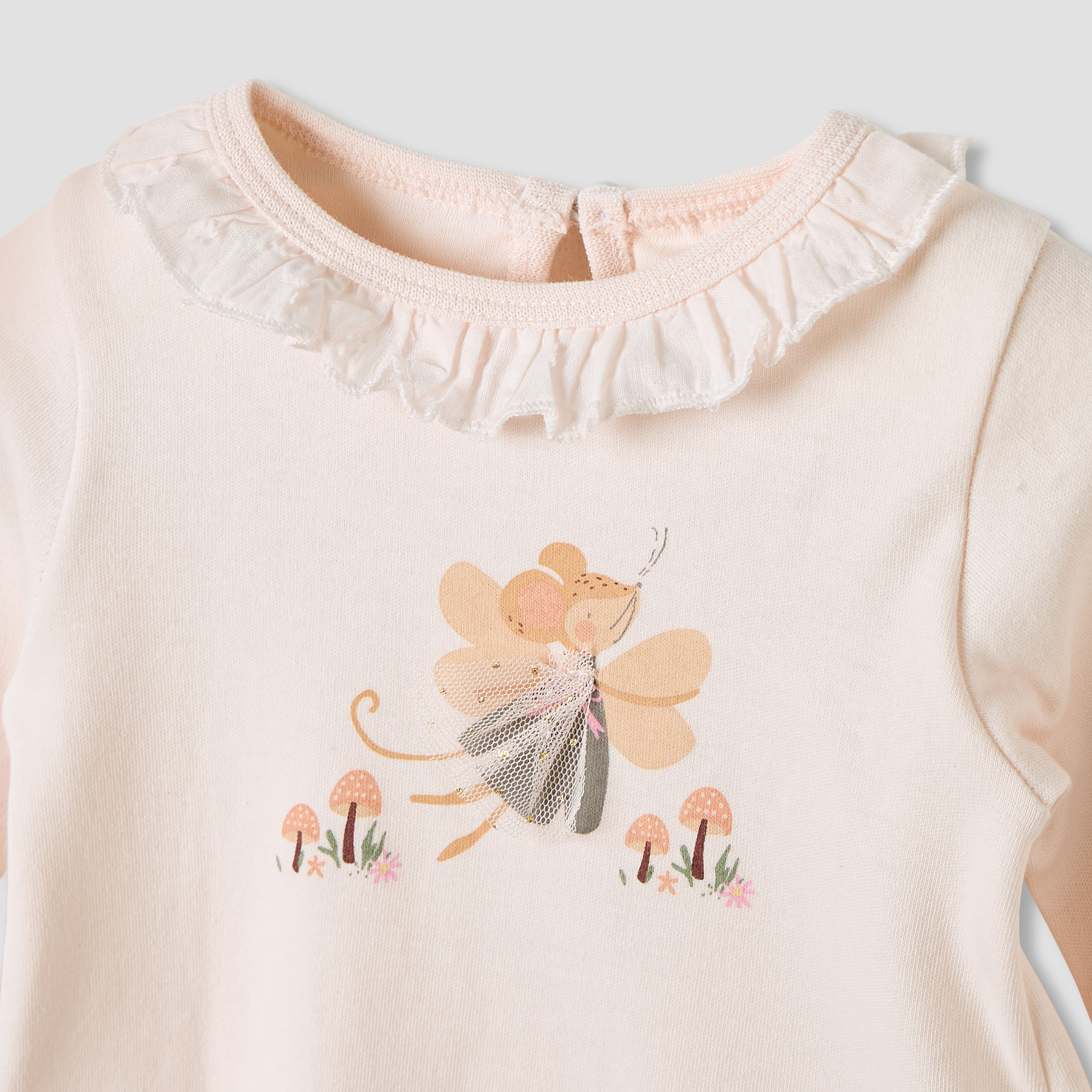 Juniors Pyjama Set with Print - Cotton - Long Sleeves - Round Neck-baby-girls-clothing-nightwear-pyjamasets-image-4
