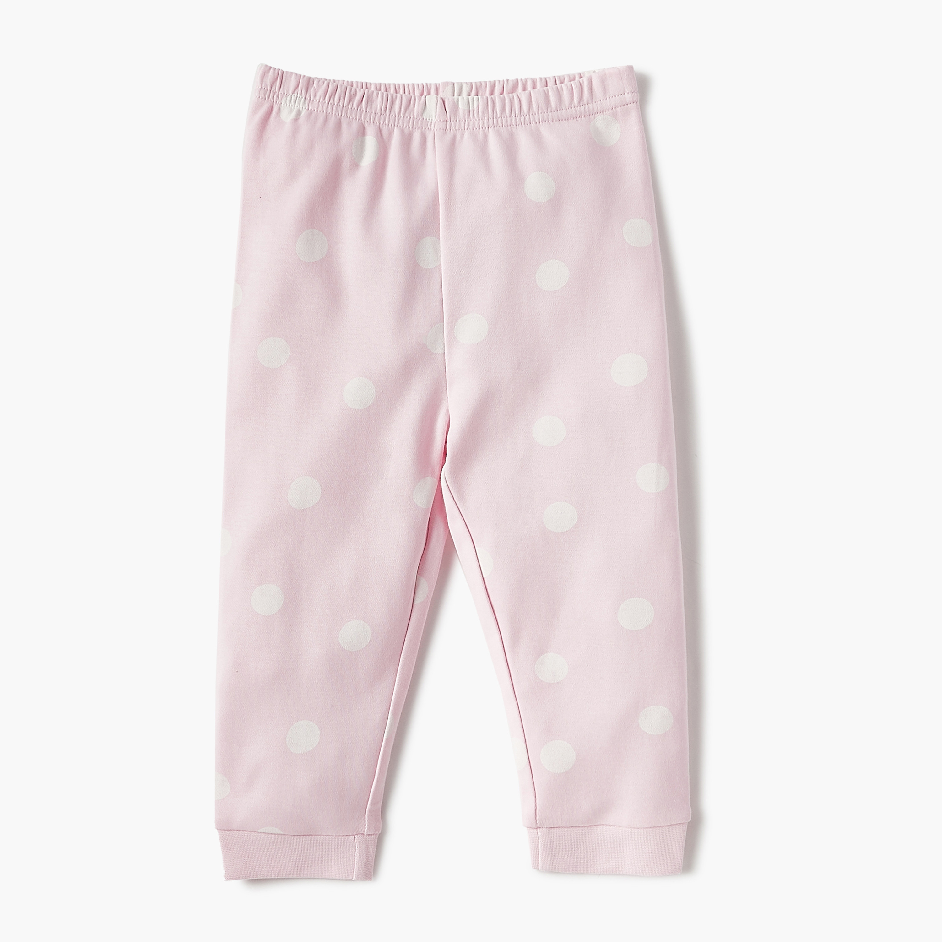 Juniors Graphic Print Long Sleeves T-shirt and Elasticated Pyjama Set-baby-girls-clothing-nightwear-pyjamasets-image-4
