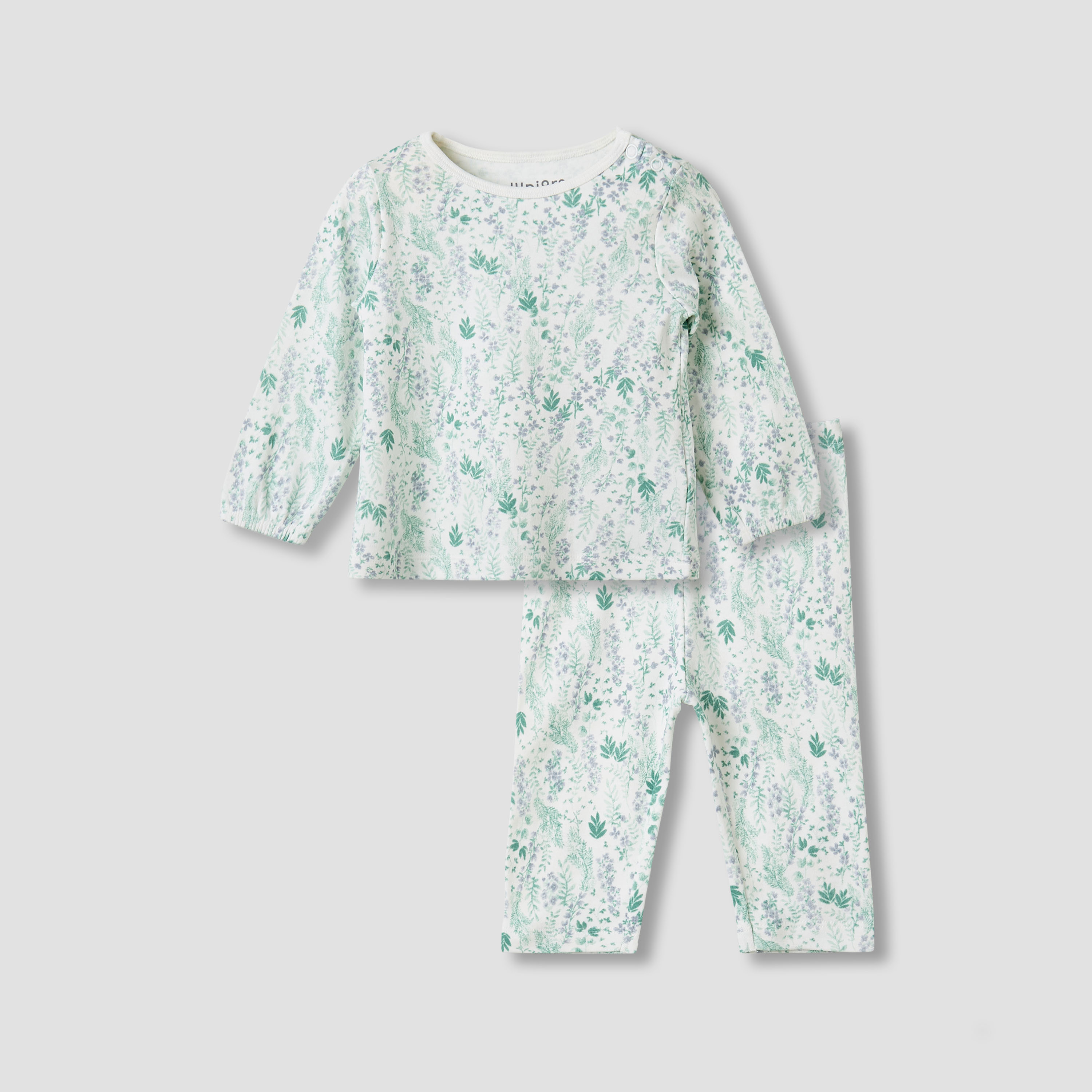 طقم بنطلون بيجاما وتيشيرت بطبعات زهرية من جونيورز-baby-girls-clothing-nightwear-pyjamasets-image-1