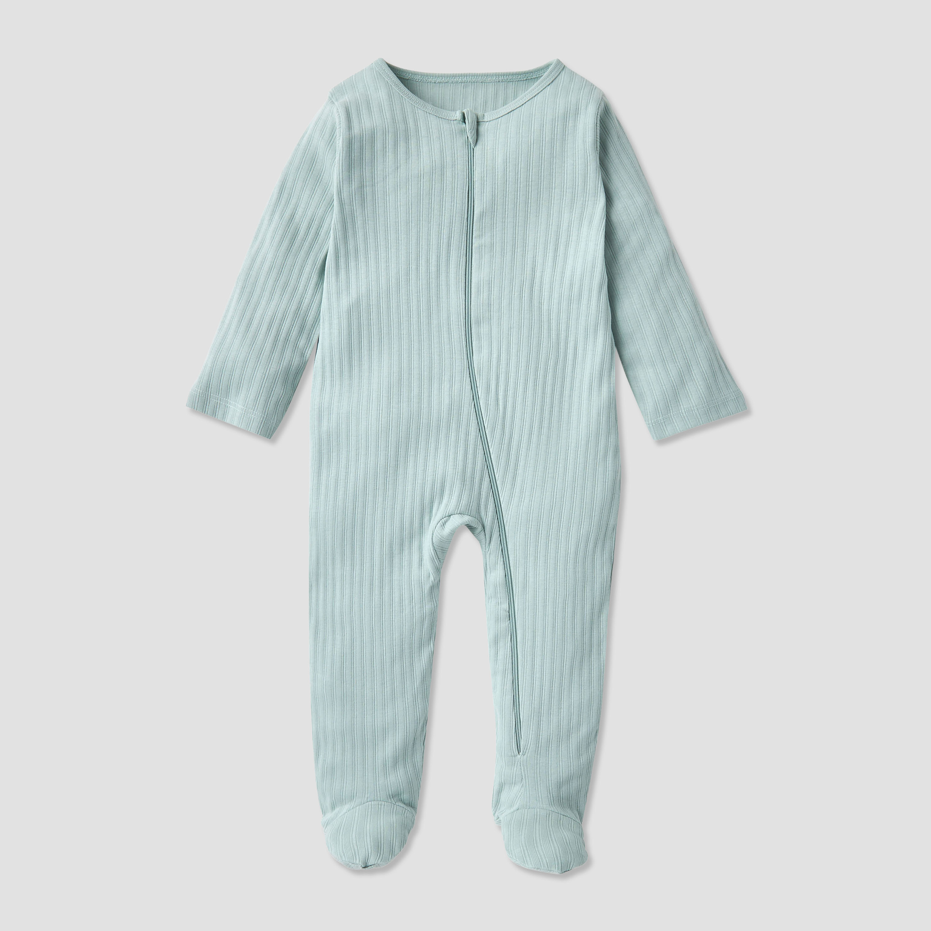 Juniors Textured Closed Feet Sleepsuit with Long Sleeves - Set of 7-baby-boys-clothing-nightwear-sleepsuits-image-2