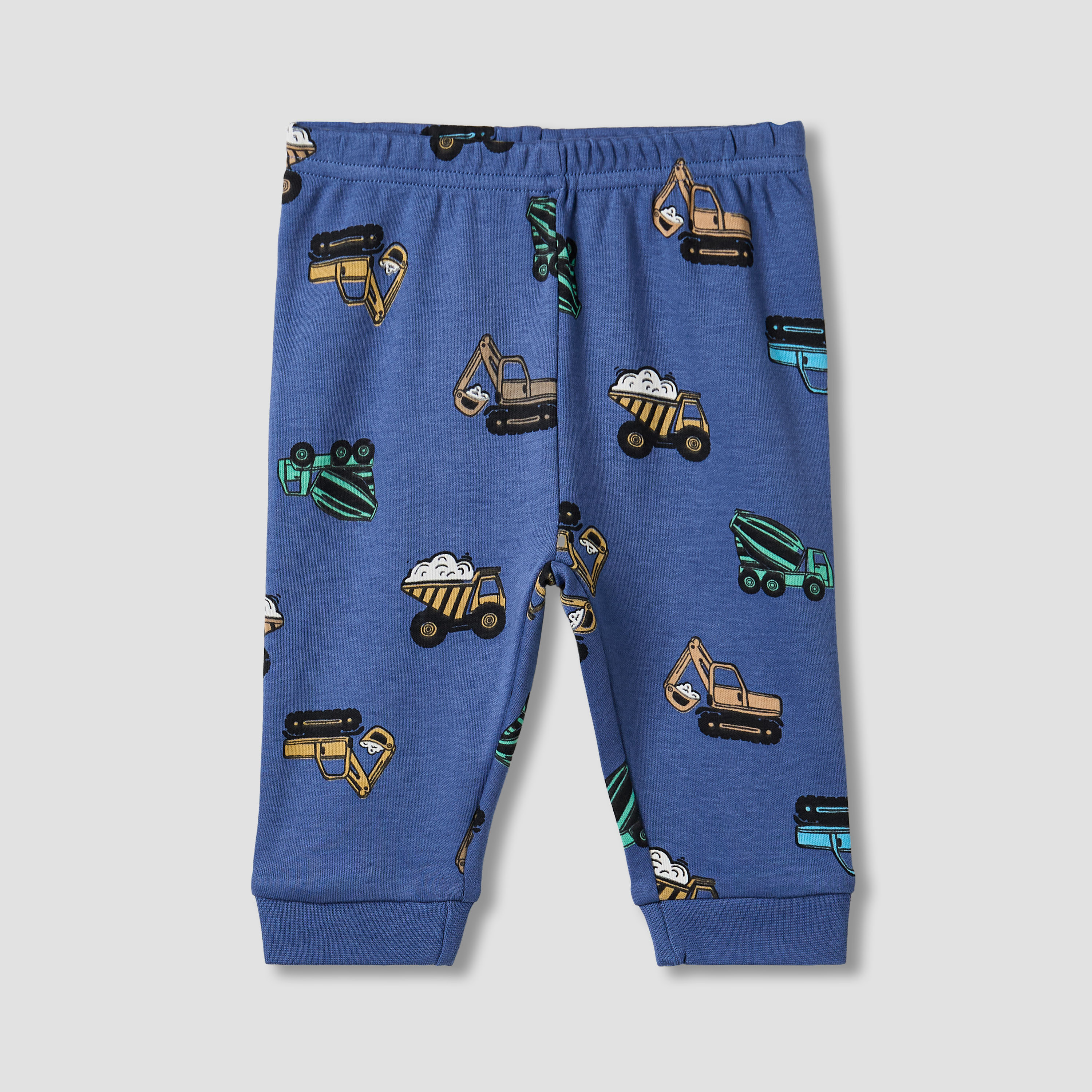Juniors Tractor Print T-shirt and Pyjama Set-baby-boys-clothing-nightwear-pyjamasets-image-3
