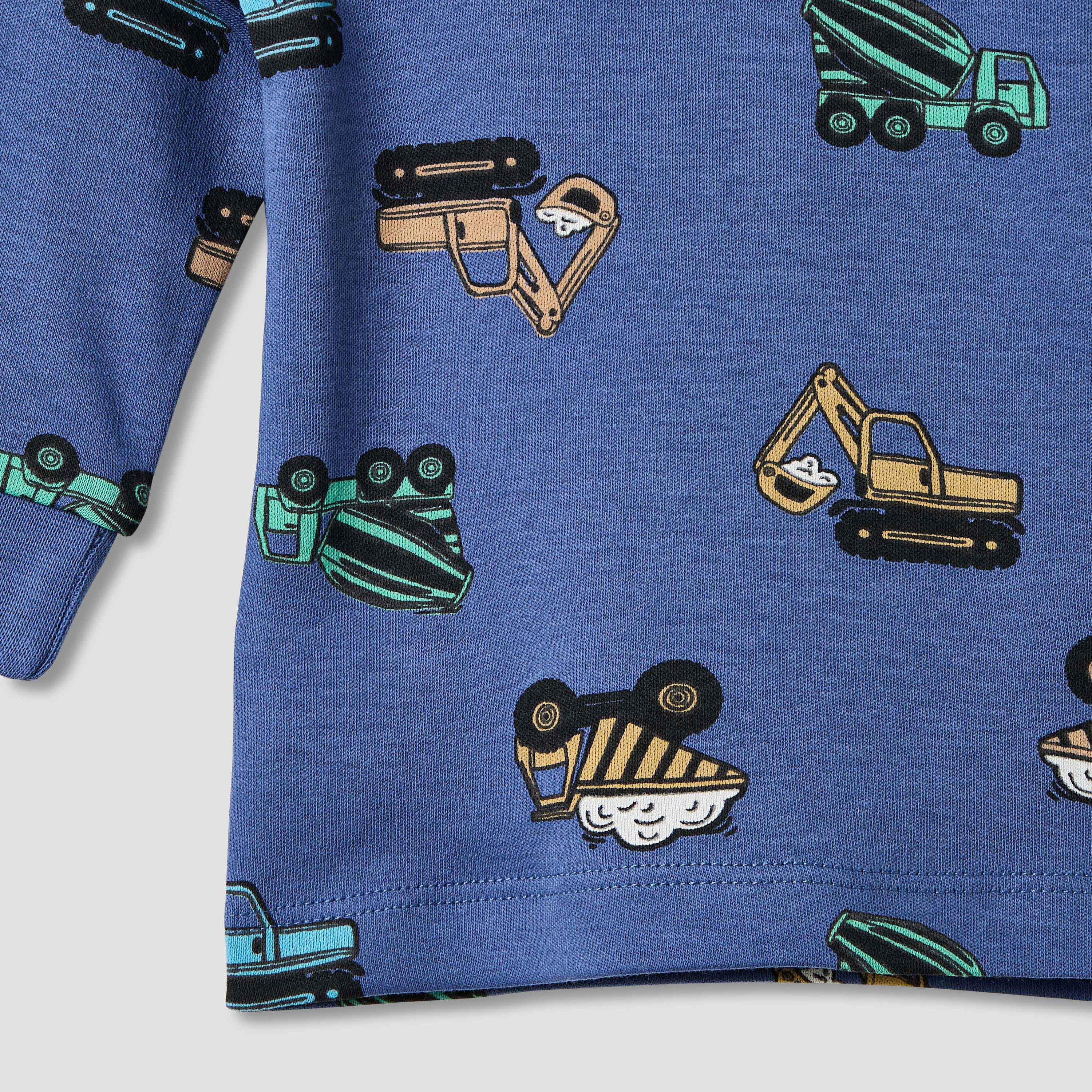 Juniors Tractor Print T-shirt and Pyjama Set-baby-boys-clothing-nightwear-pyjamasets-image-5