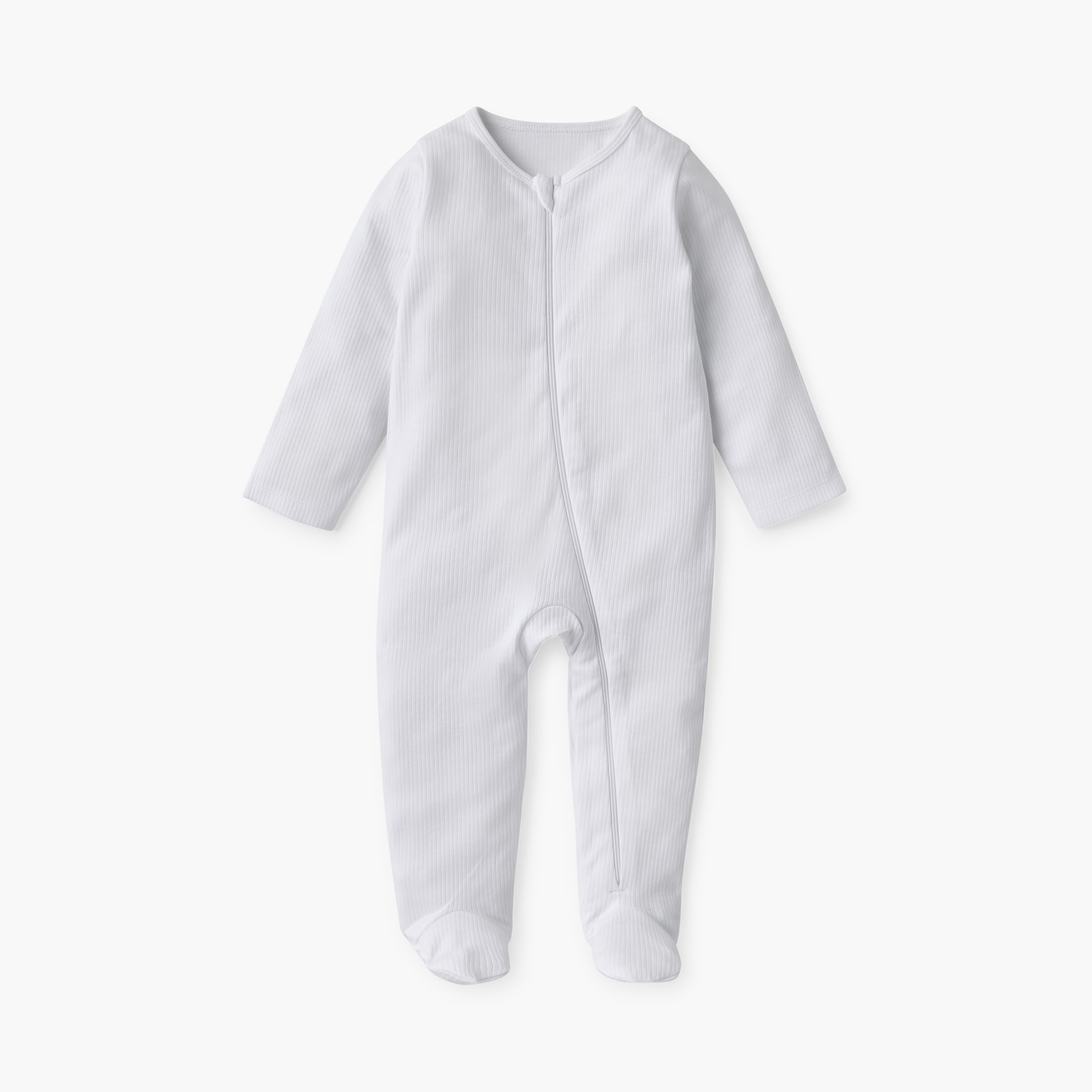 Juniors Ribbed Sleepsuit with Zip Closure and Long Sleeves - Set of 7-baby-boys-clothing-nightwear-sleepsuits-image-3