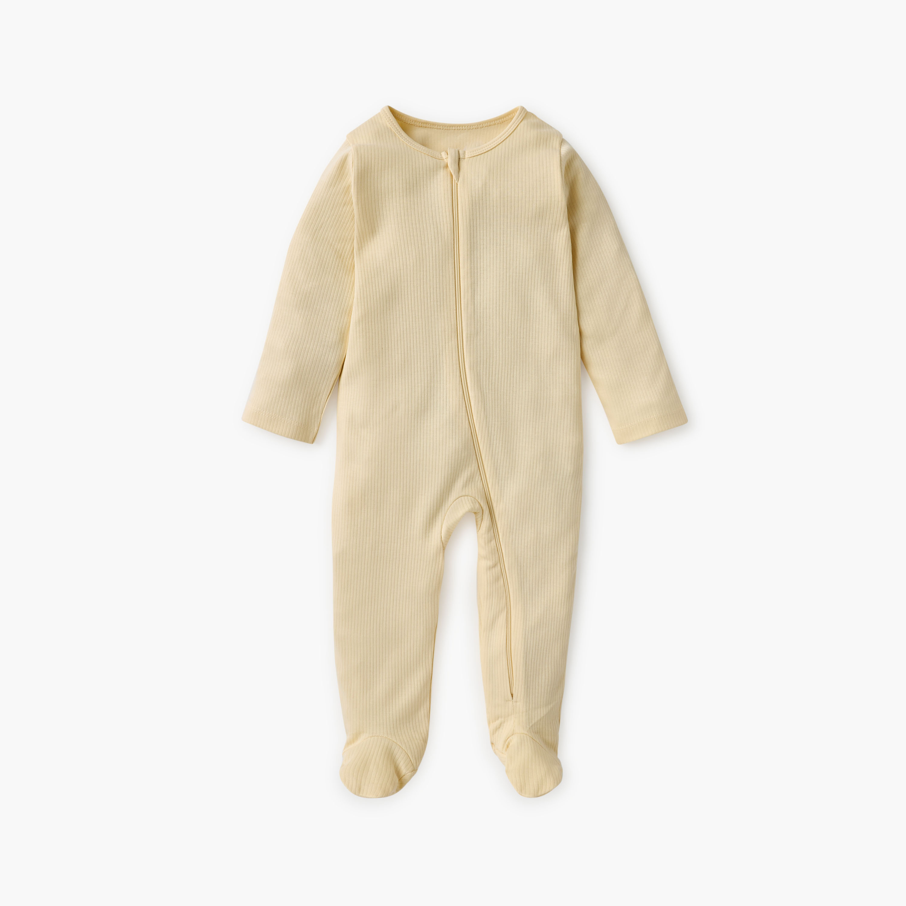 Juniors Ribbed Sleepsuit with Zip Closure and Long Sleeves - Set of 7-baby-boys-clothing-nightwear-sleepsuits-image-5