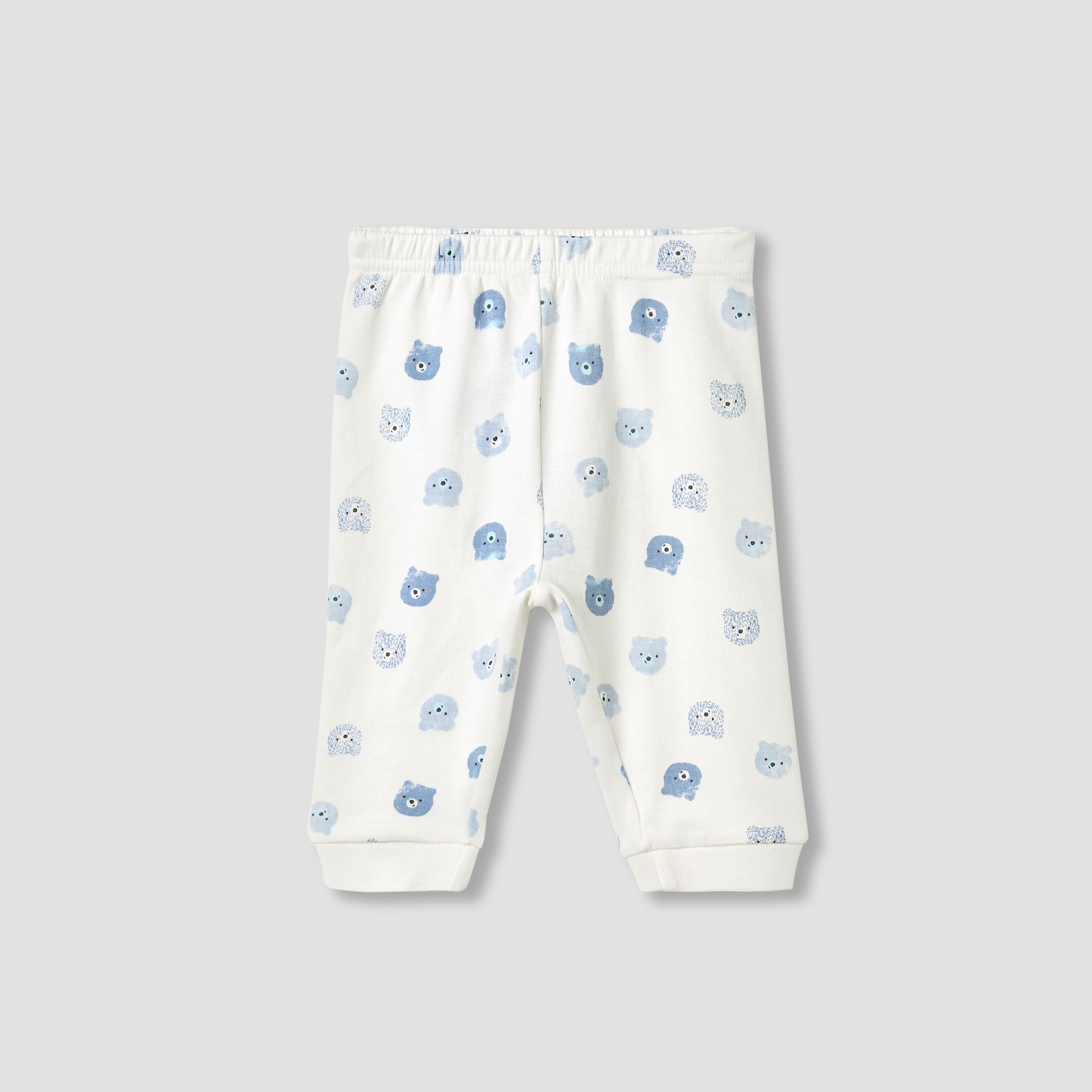 طقم بنطلون بيجاما وتيشيرت قطن بياقة مستديرة وأكمام طويلة وطبعات دب من جونيورز-baby-boys-clothing-nightwear-pyjamasets-image-3